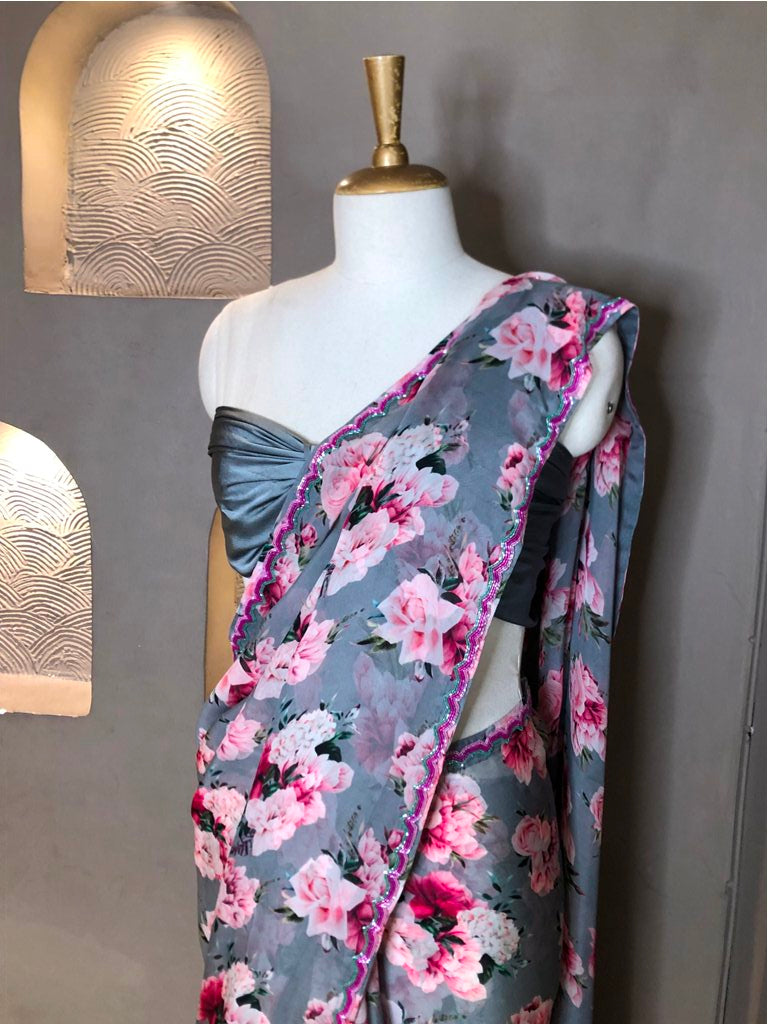 Organza Printed Saree