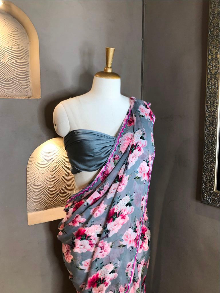 Organza Printed Saree