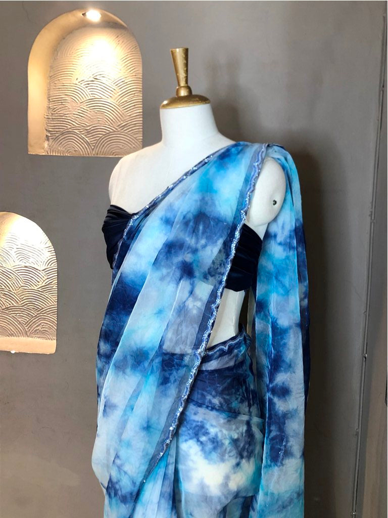 Organza Printed Saree