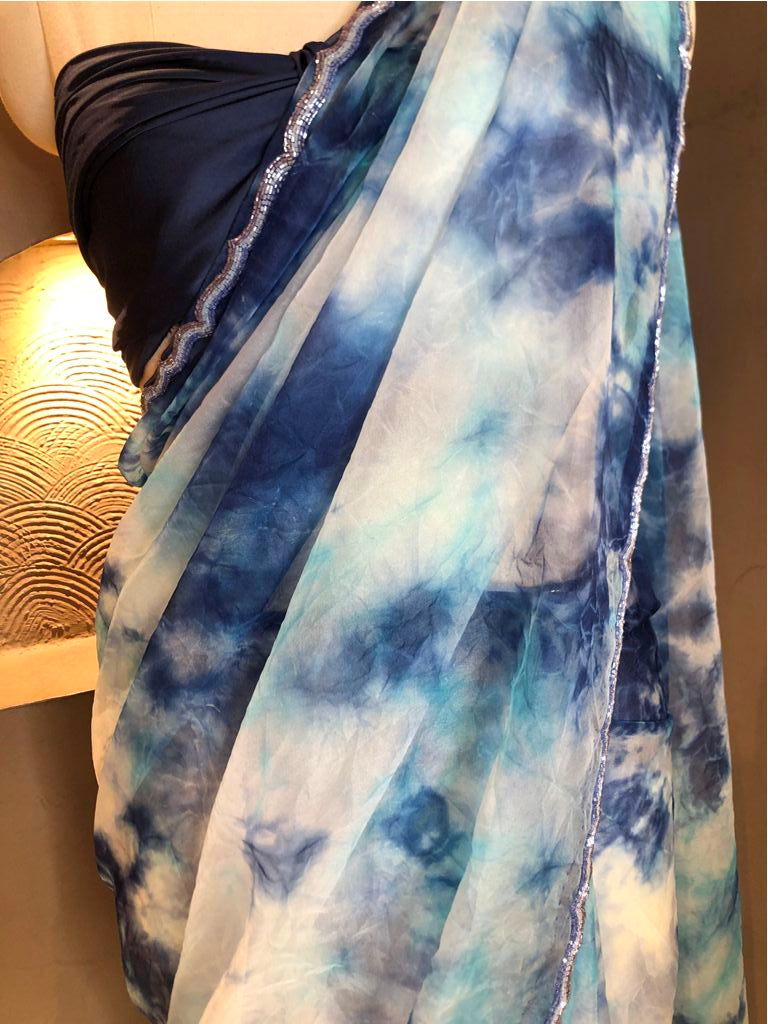 Organza Printed Saree