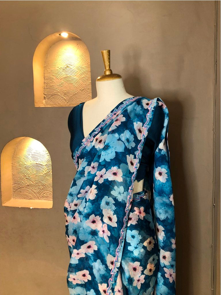 Organza Printed Saree