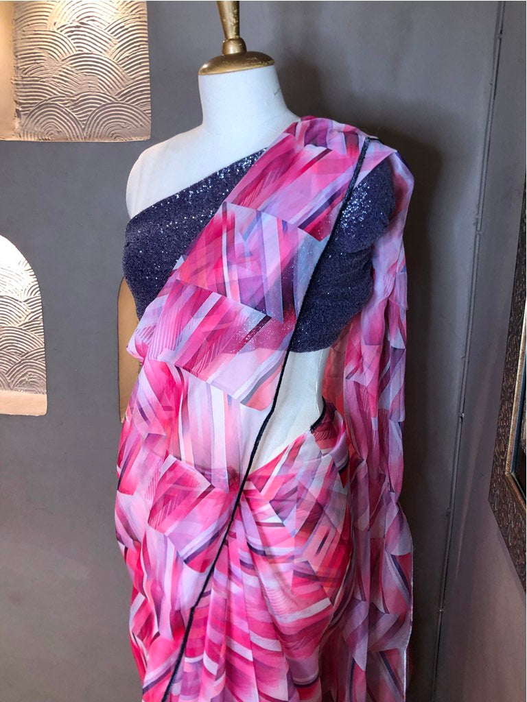 Organza Printed Saree