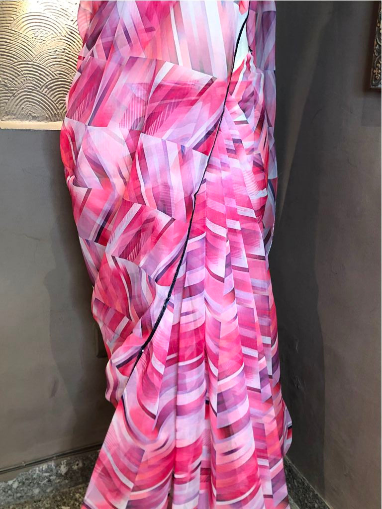 Organza Printed Saree