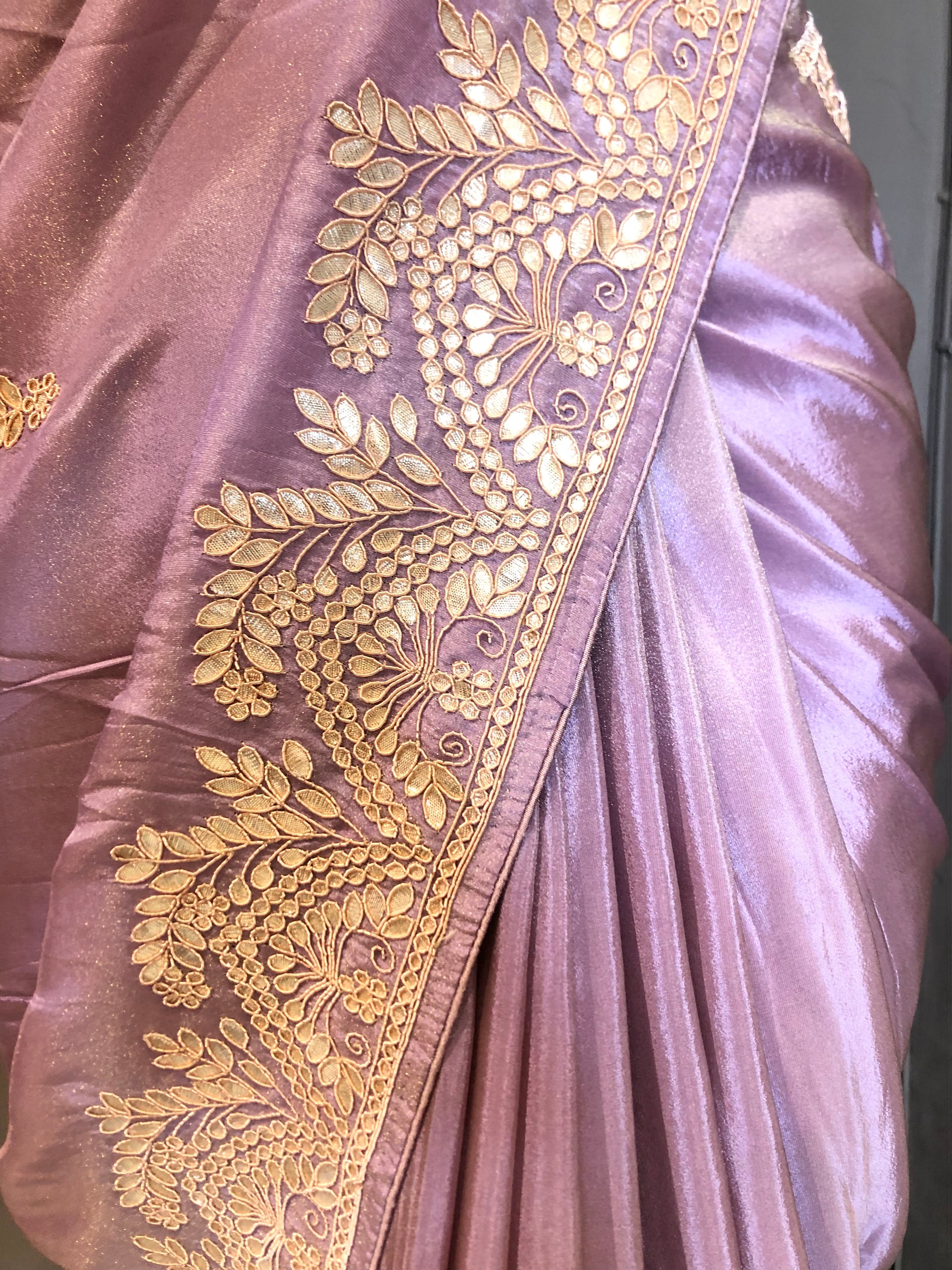 Tissue Crepe Saree