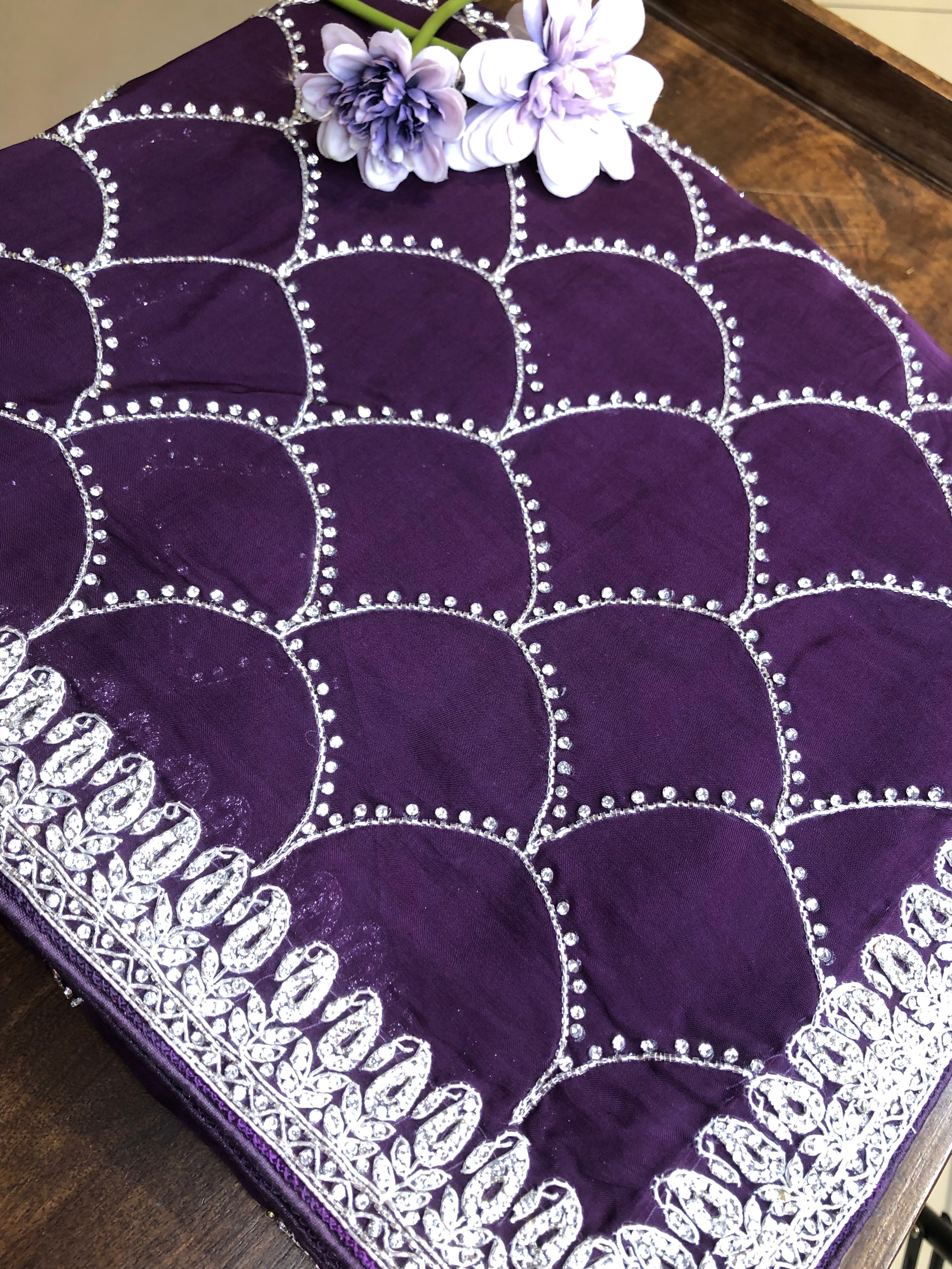 Organza Heavy Embroidered Saree