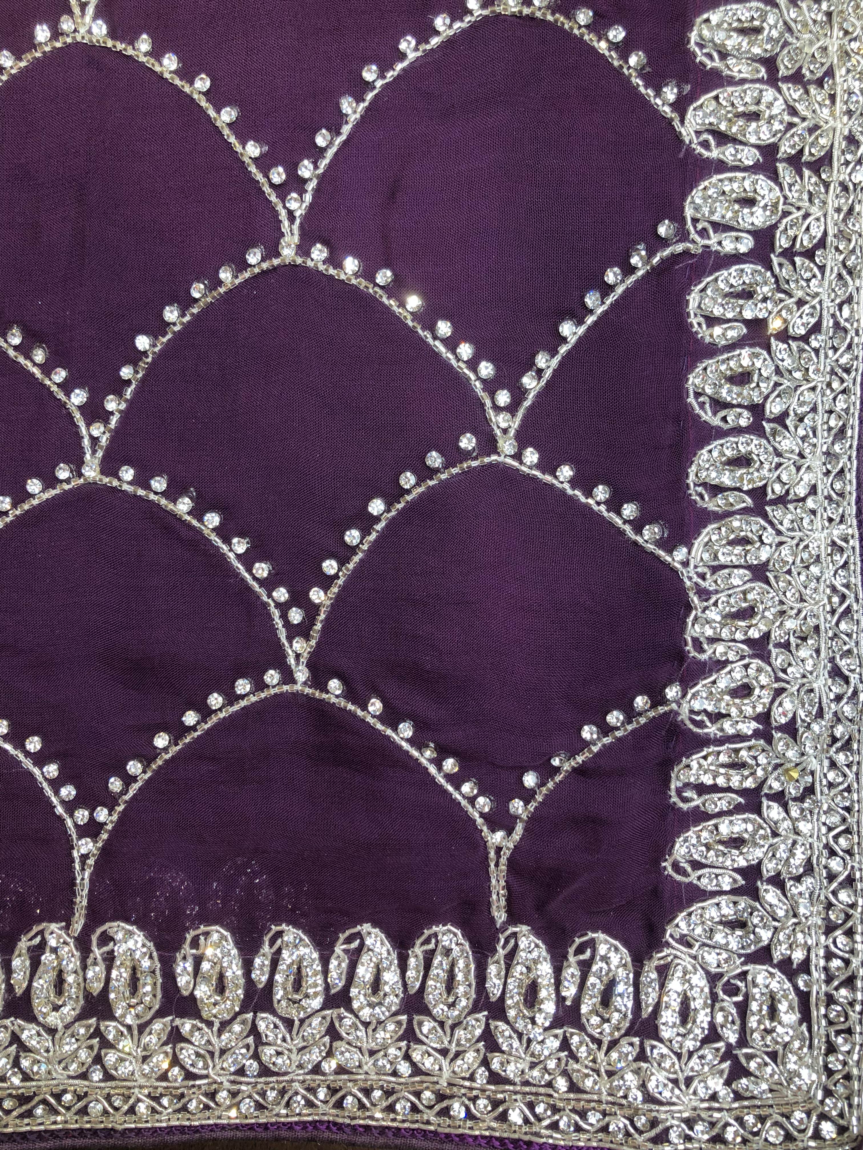 Organza Heavy Embroidered Saree