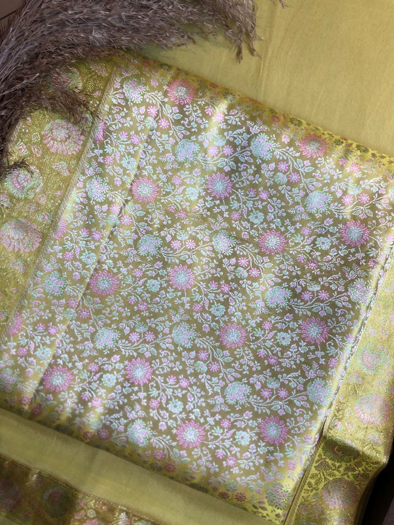 Banarasi Silk Unstitched Suit