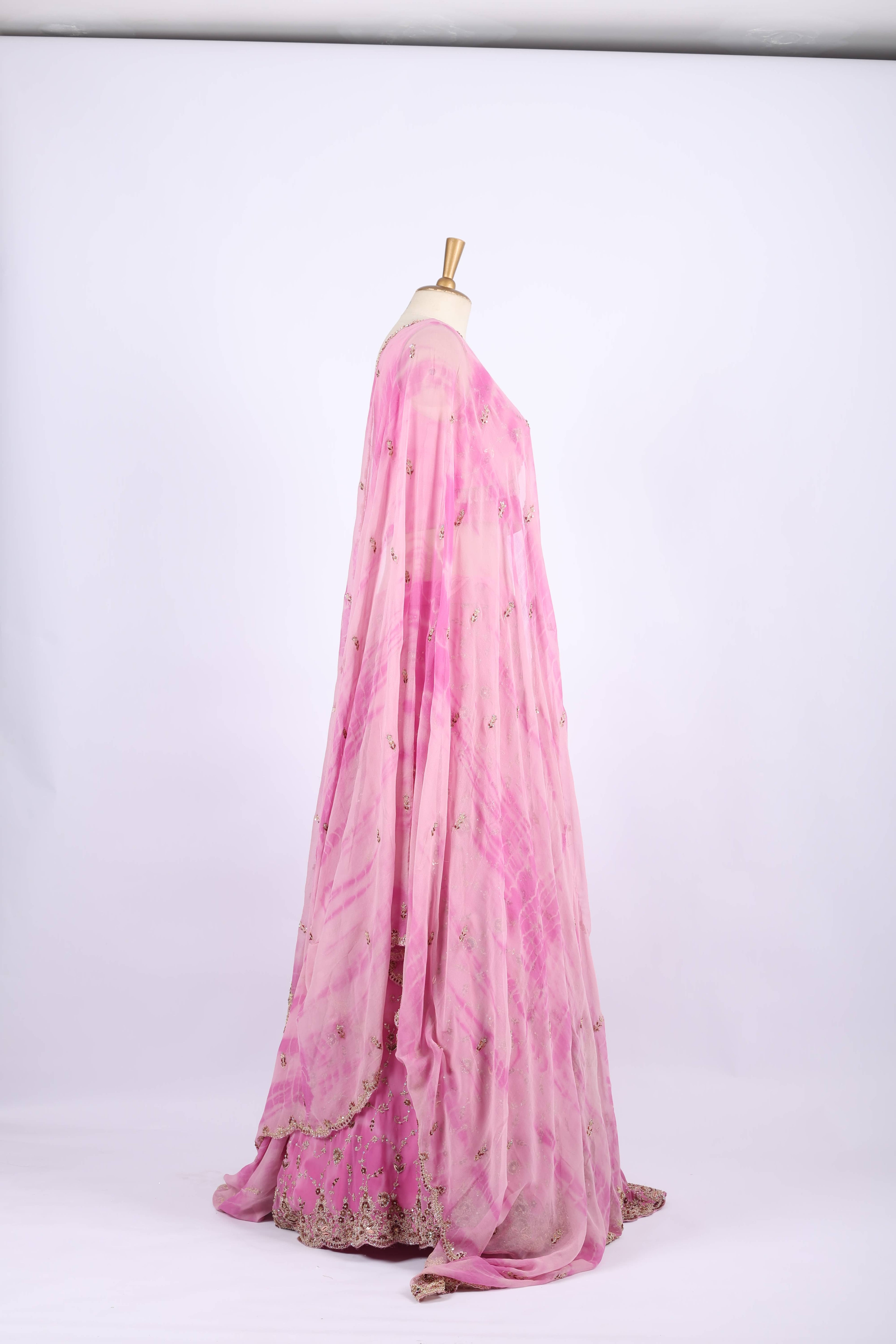 Light Pink Embroidered Lehenga Set