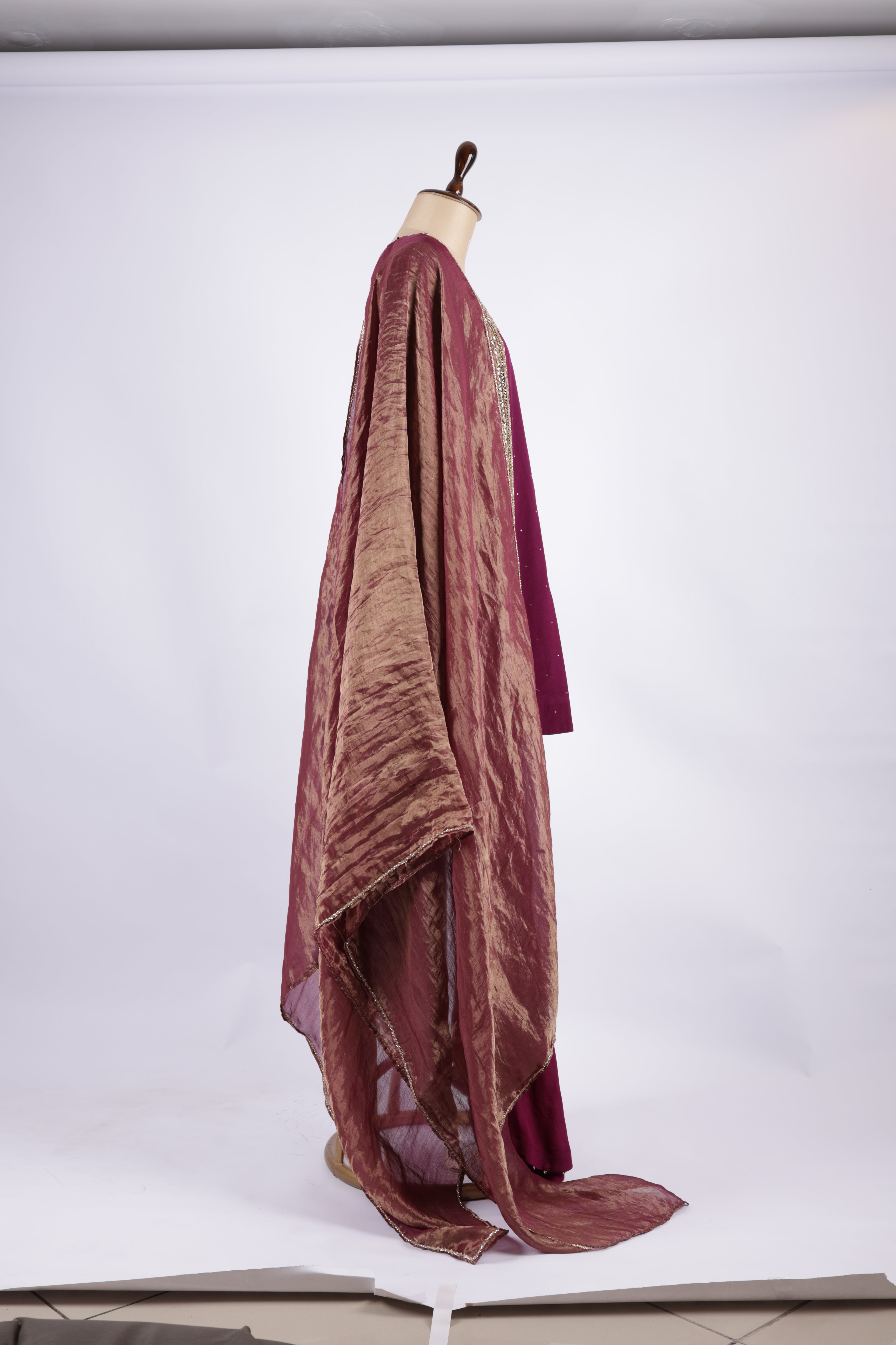 Mustard Yellow Embroidered Suit Set