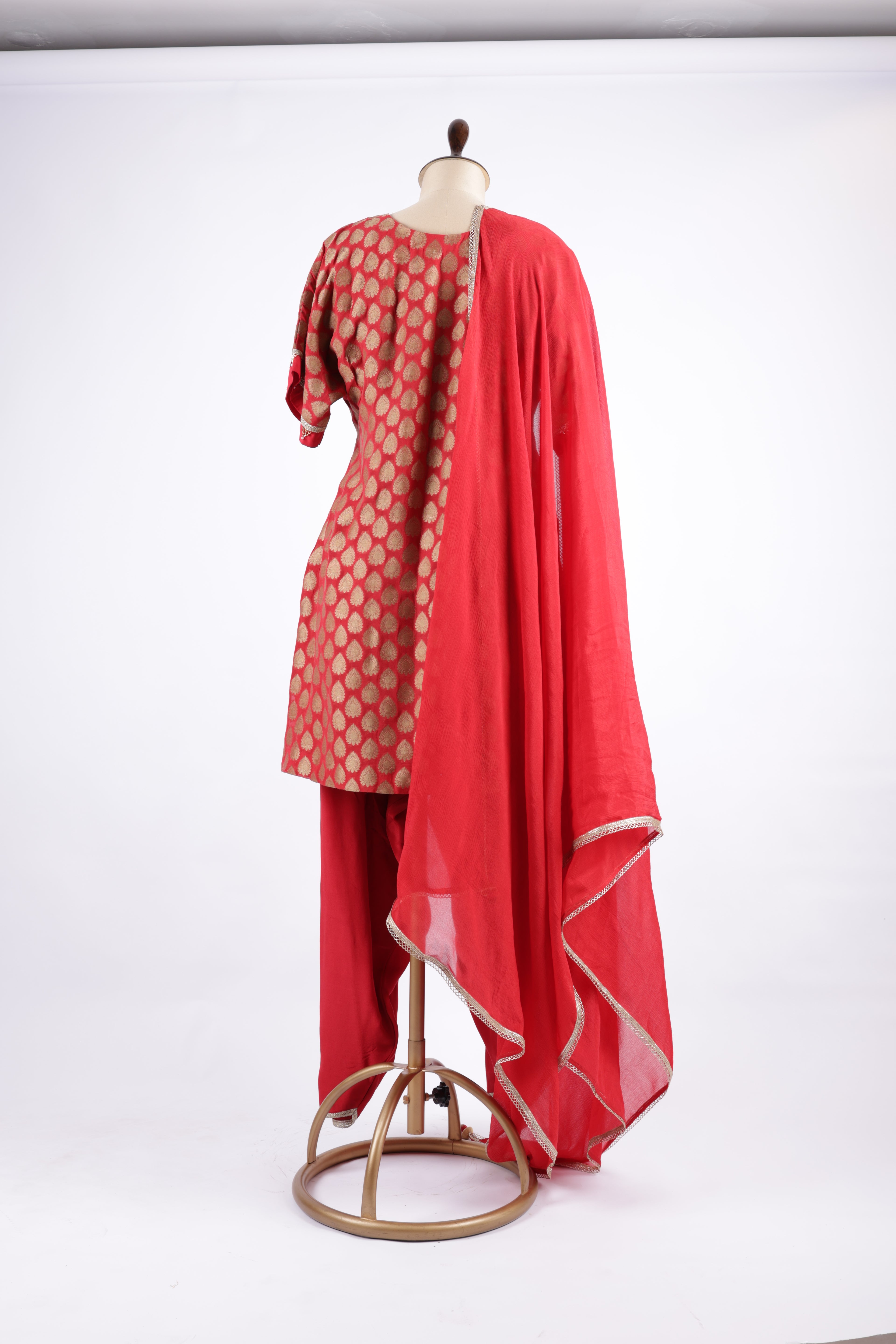 Maroon Sharara Garara suit