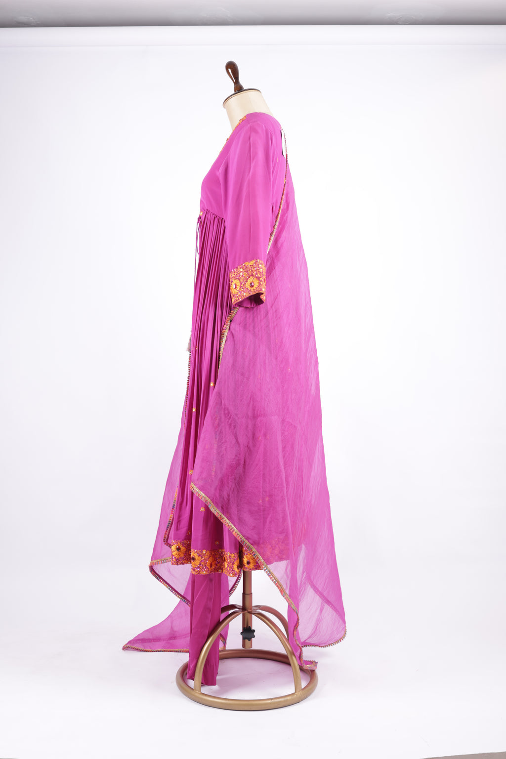 Vibrant fuchsia pink suit set