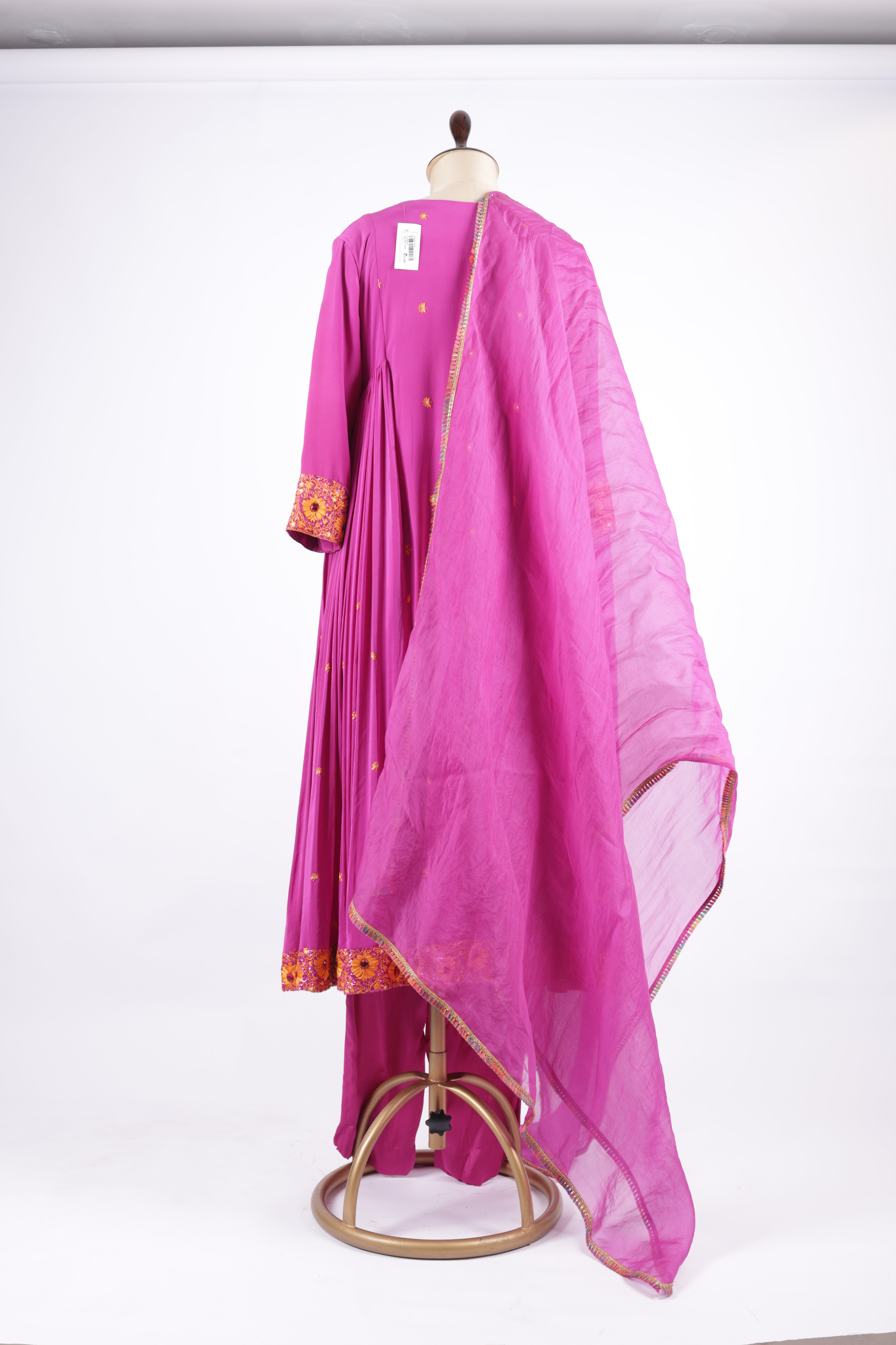 Vibrant fuchsia pink suit set