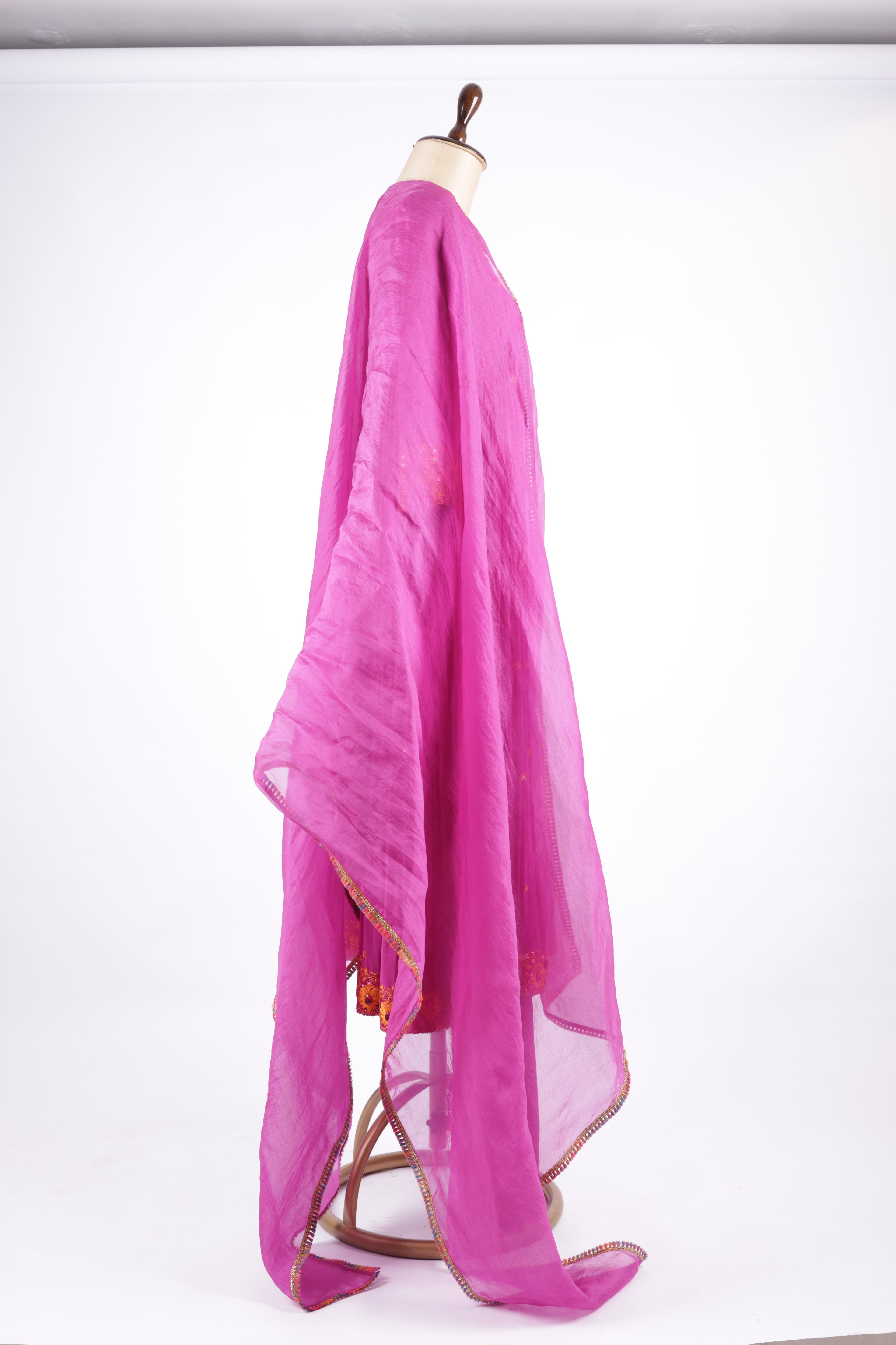 Vibrant fuchsia pink suit set