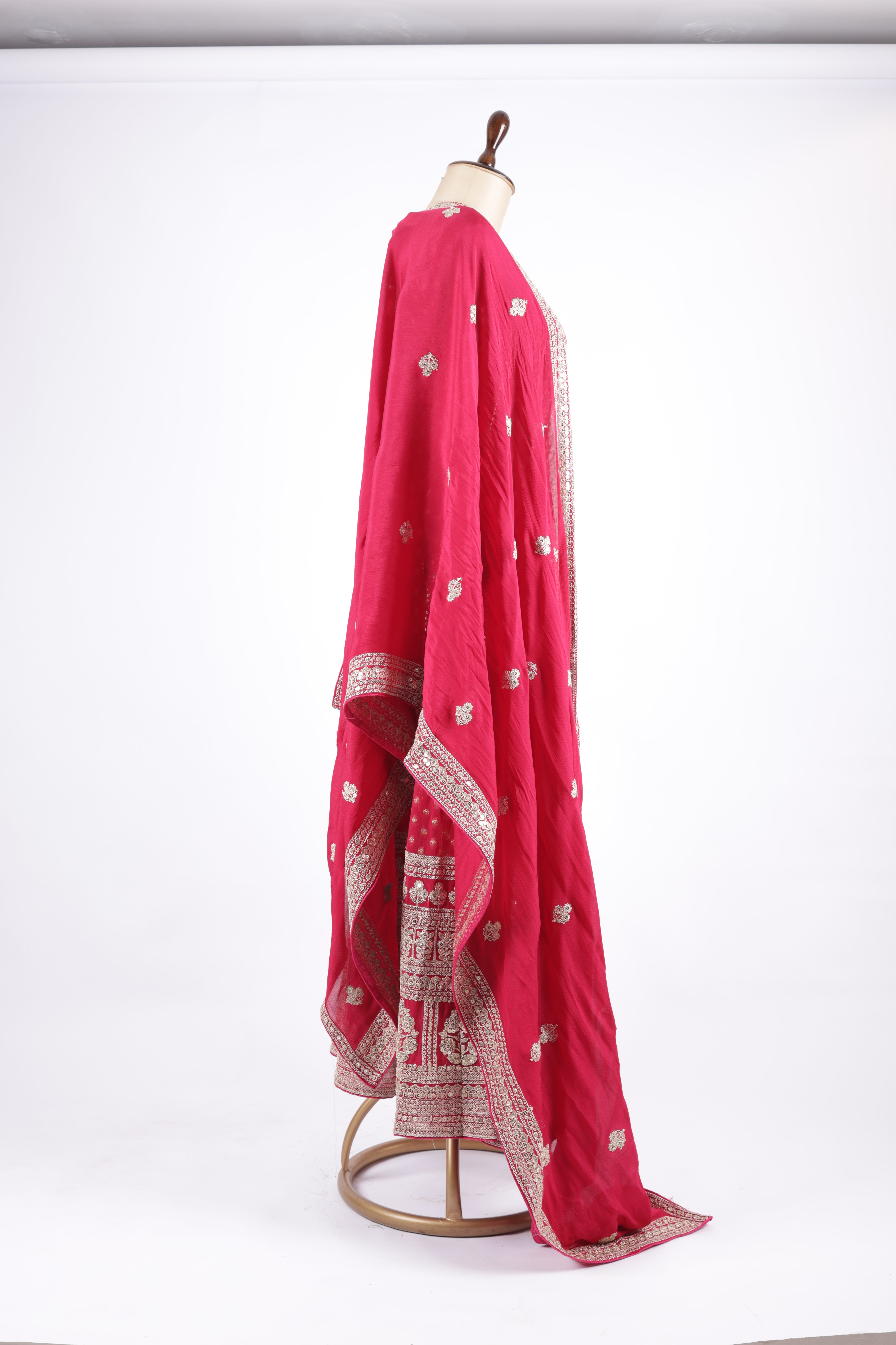 Deep rose pink suit set