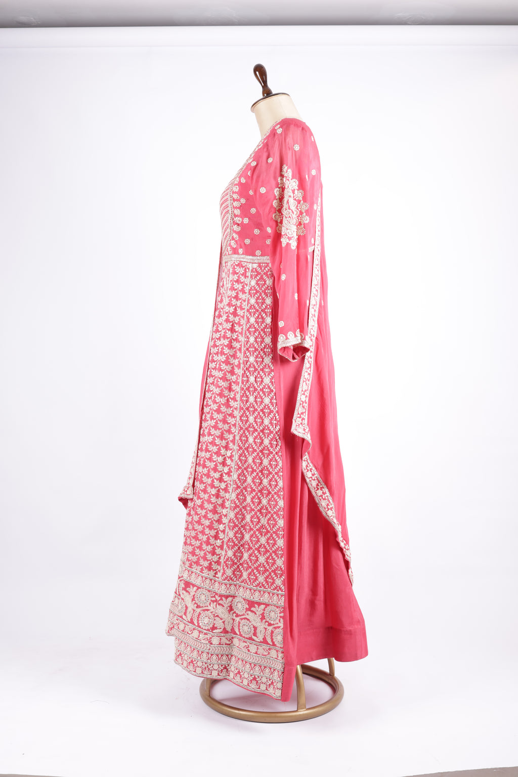 Blush pink embroidered suit set