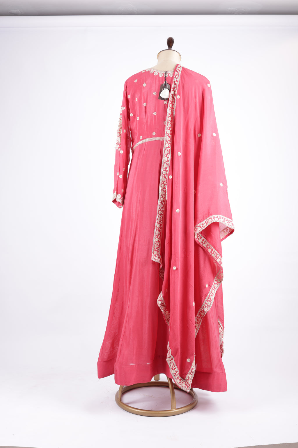 Blush pink embroidered suit set