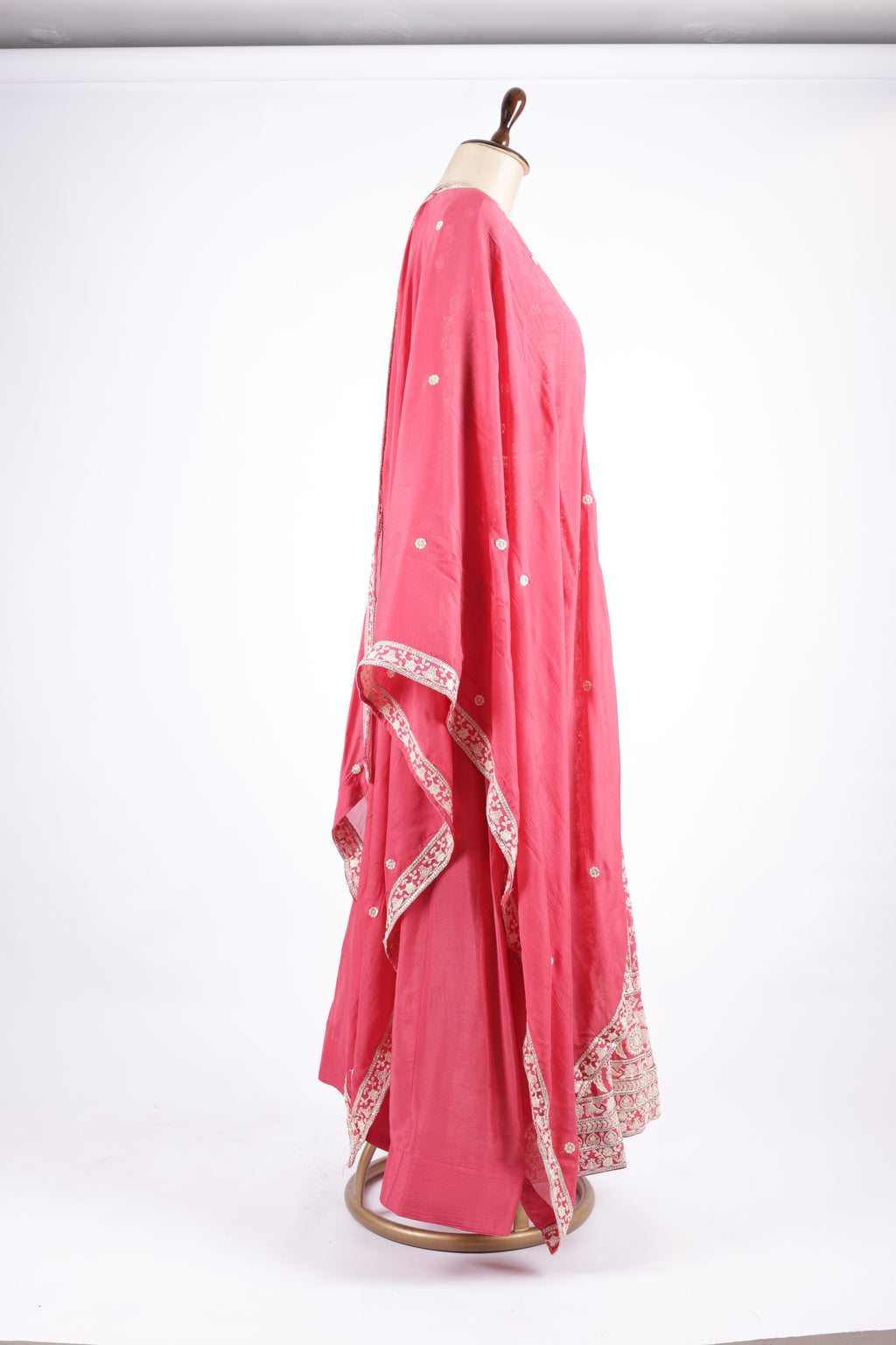 Blush pink embroidered suit set