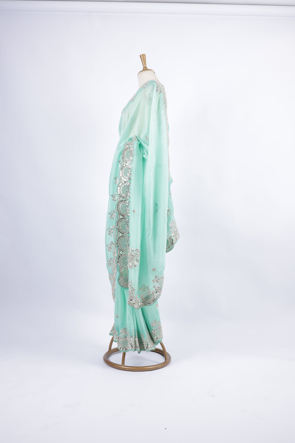 Mint Green Saree
