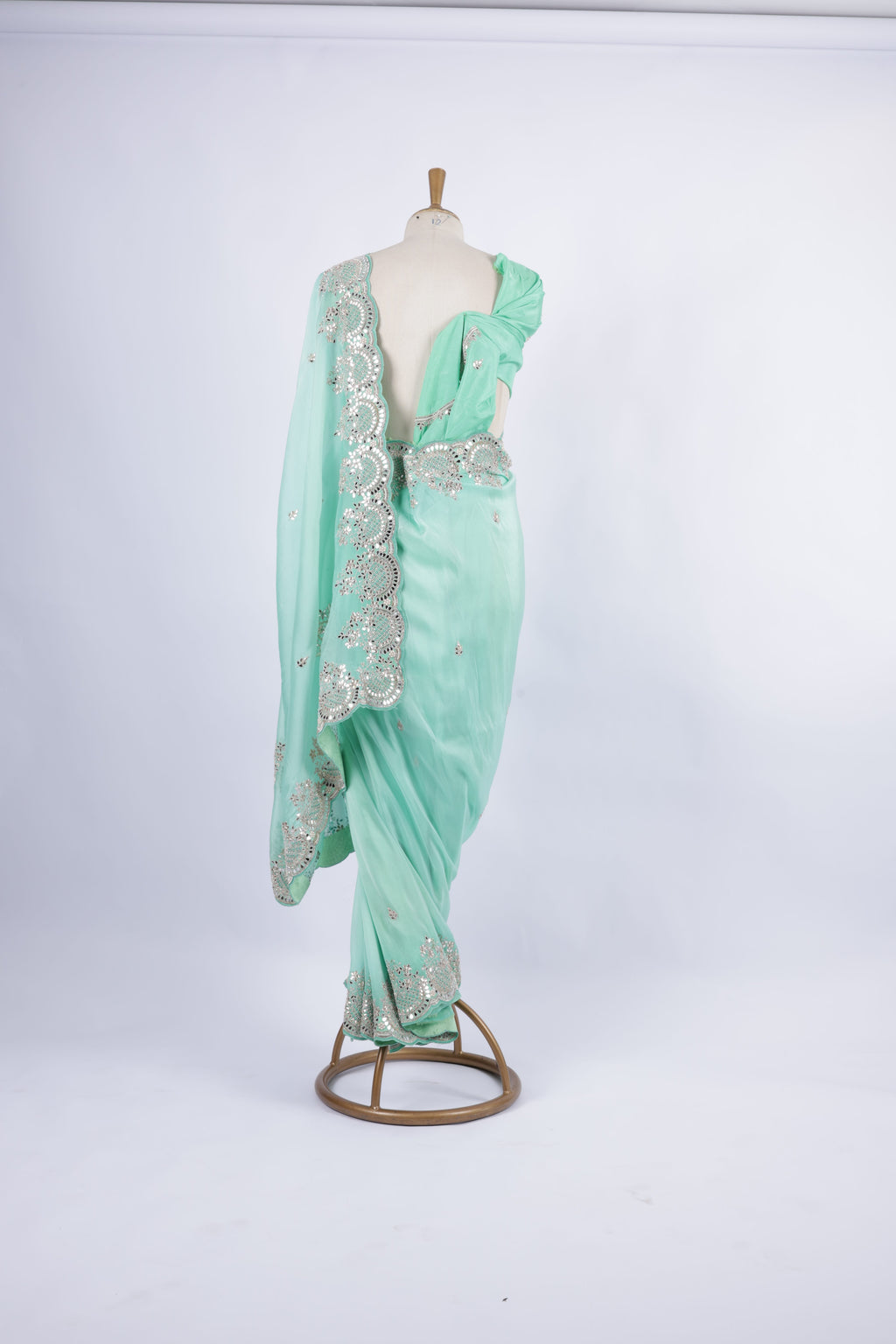 Mint Green Saree