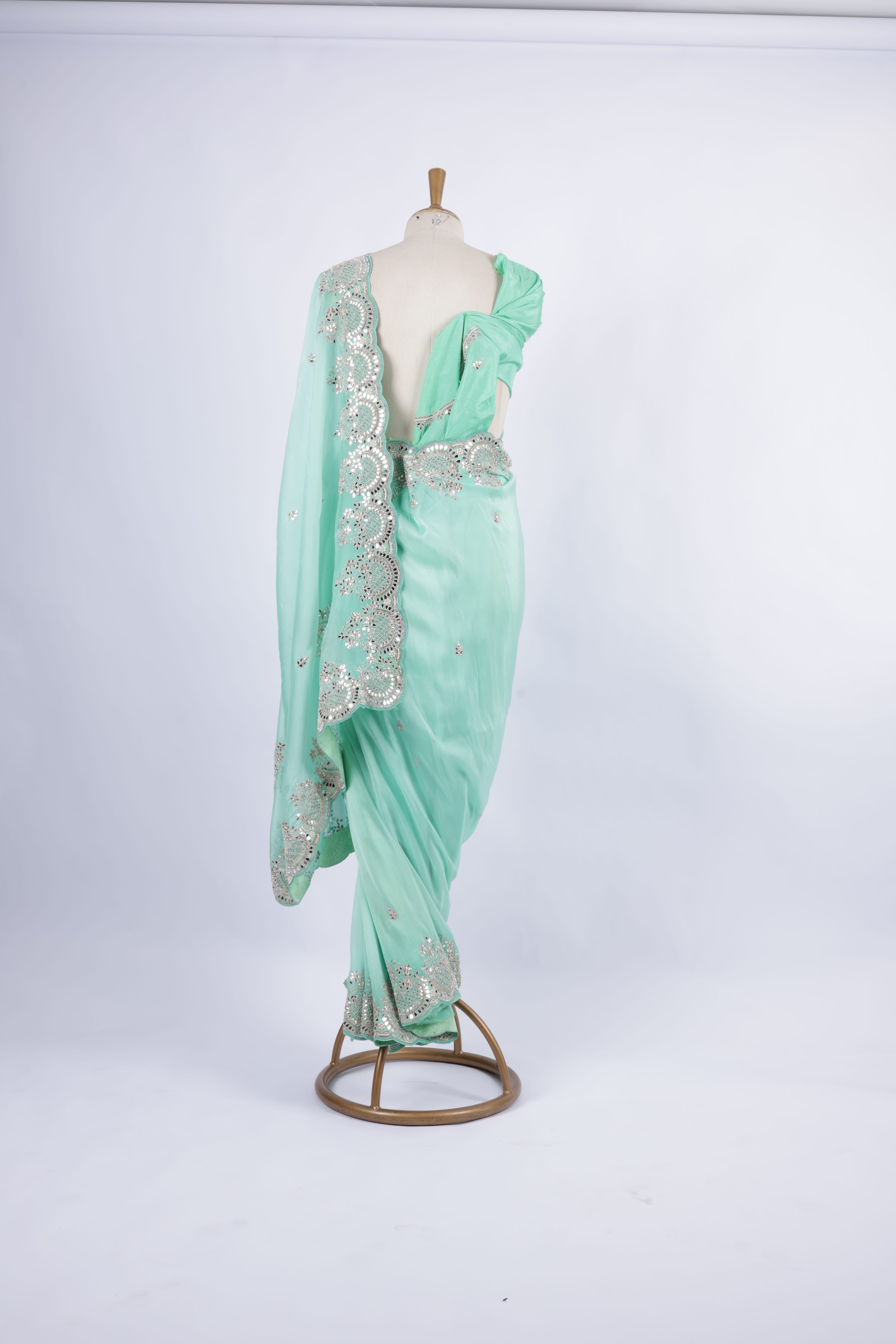 Mint Green Saree