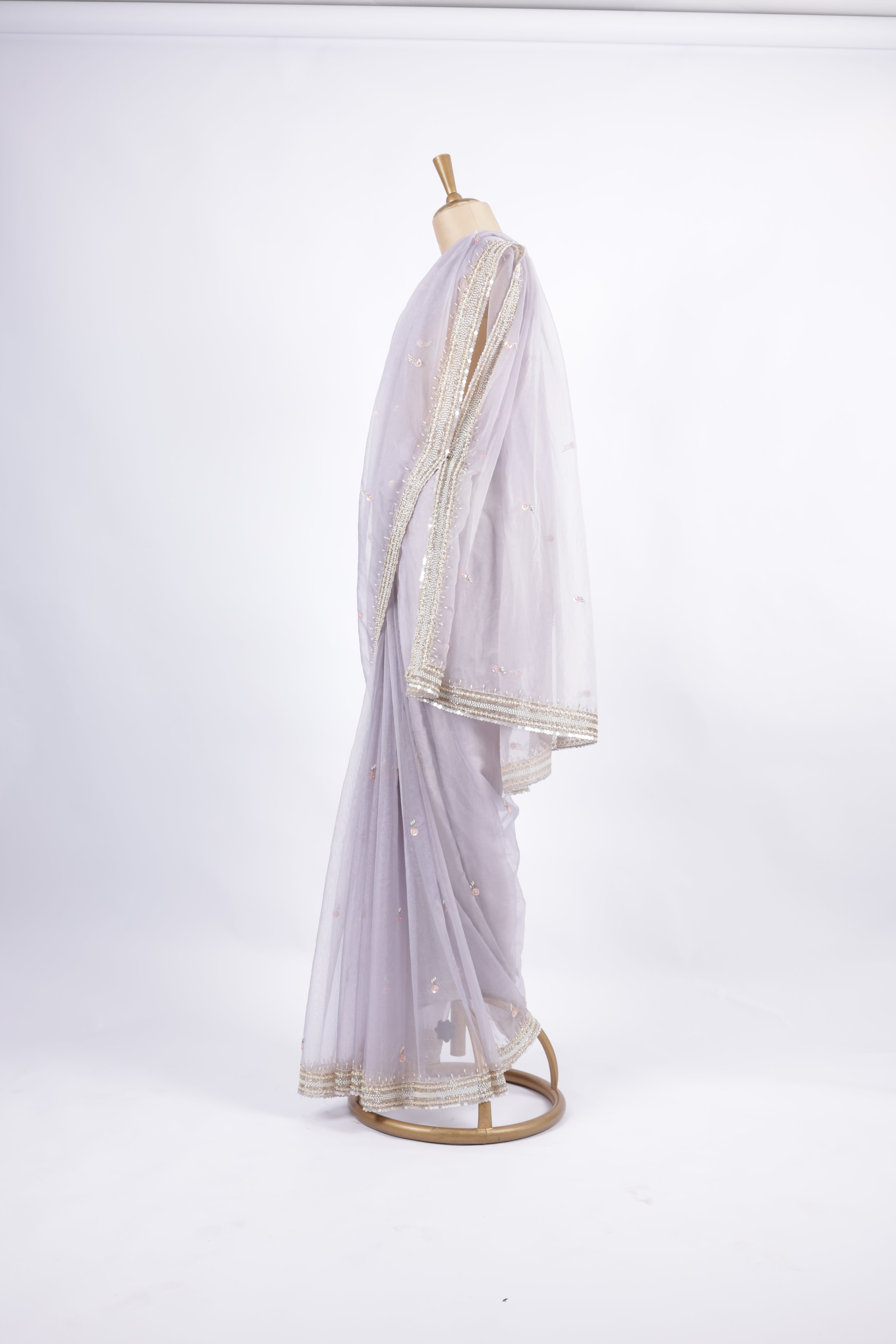 Lilac / Light Lavender Saree