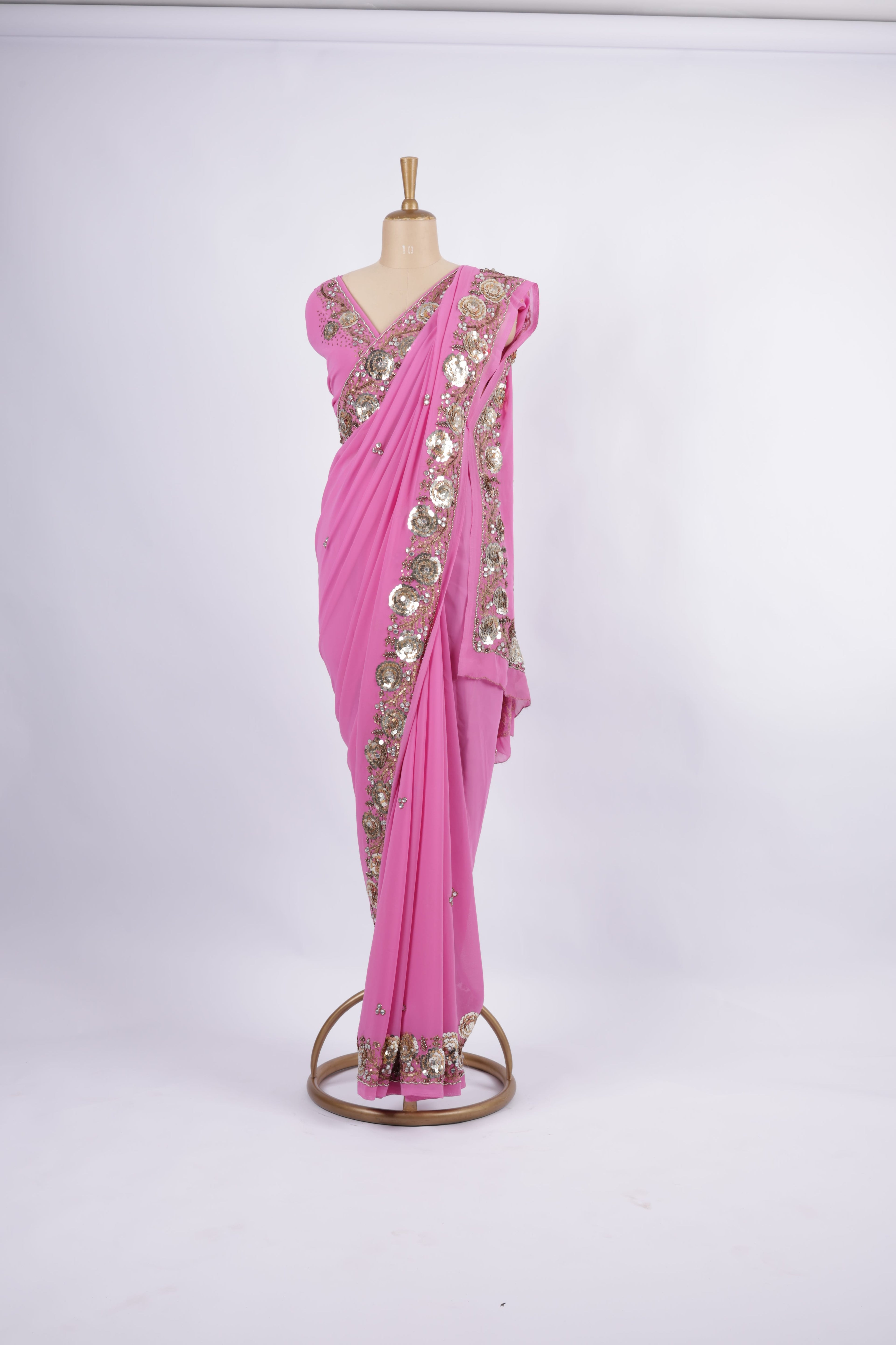 Fuchsia Pink Saree