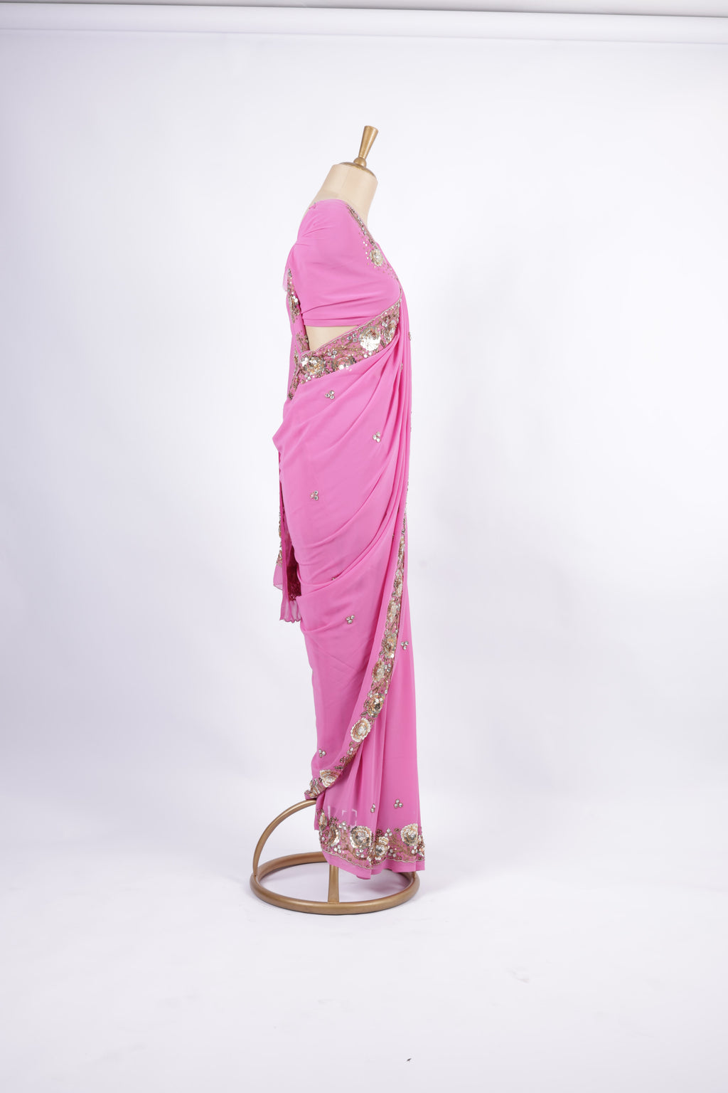 Fuchsia Pink Saree