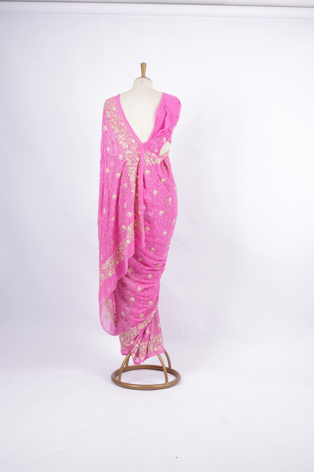 Fuchsia Pink Saree
