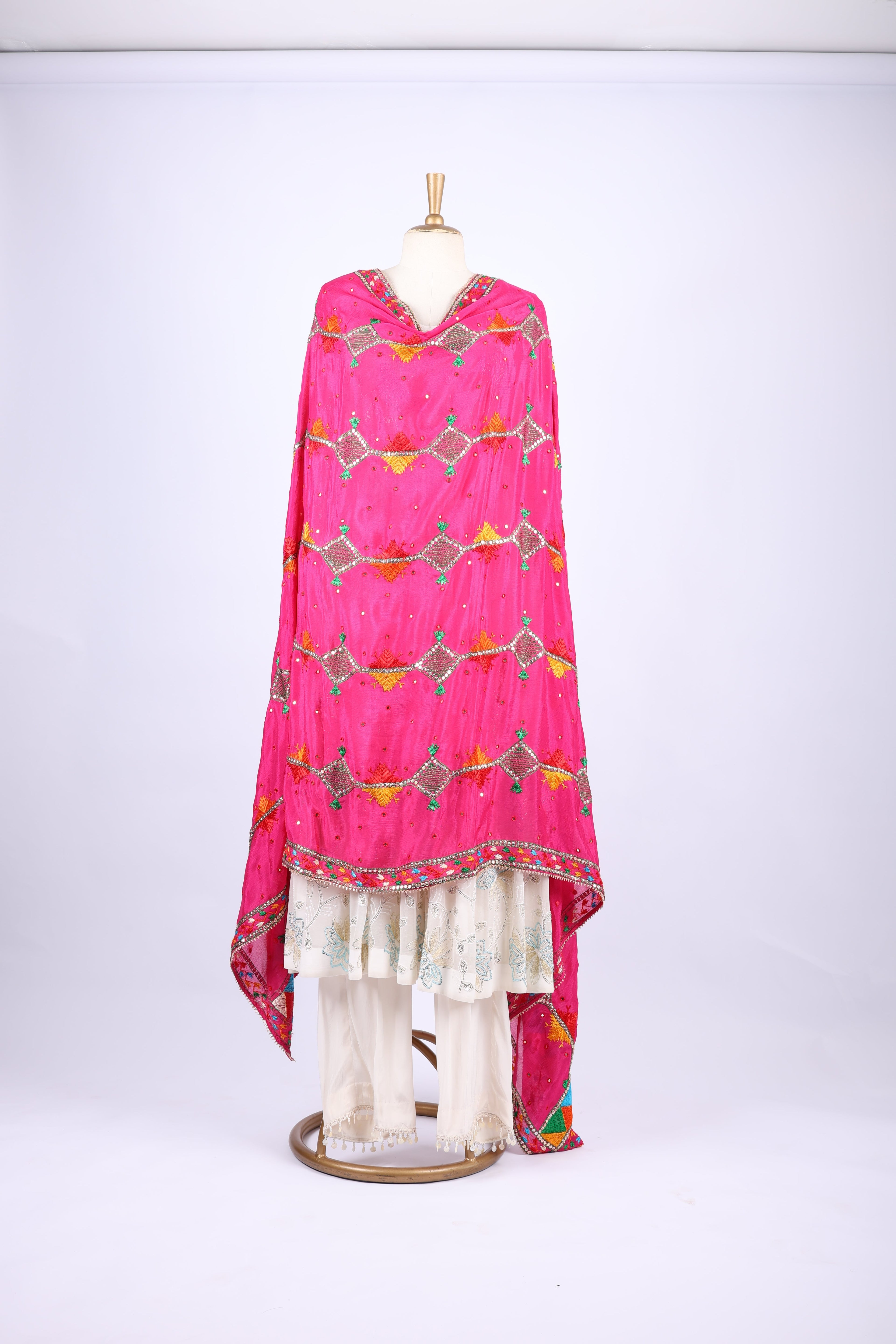 Phulkari Embroidered Dupatta