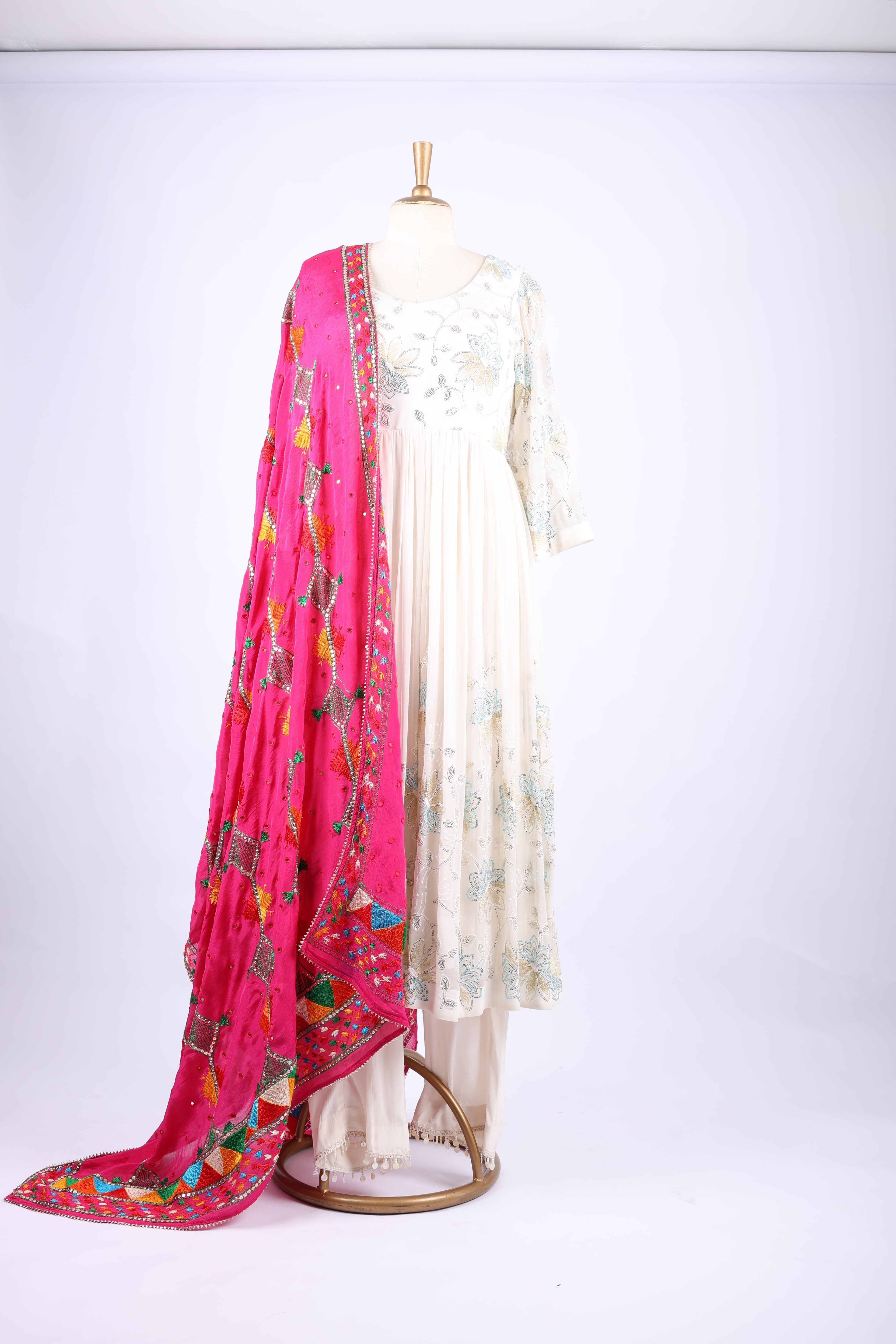 Phulkari Embroidered Dupatta