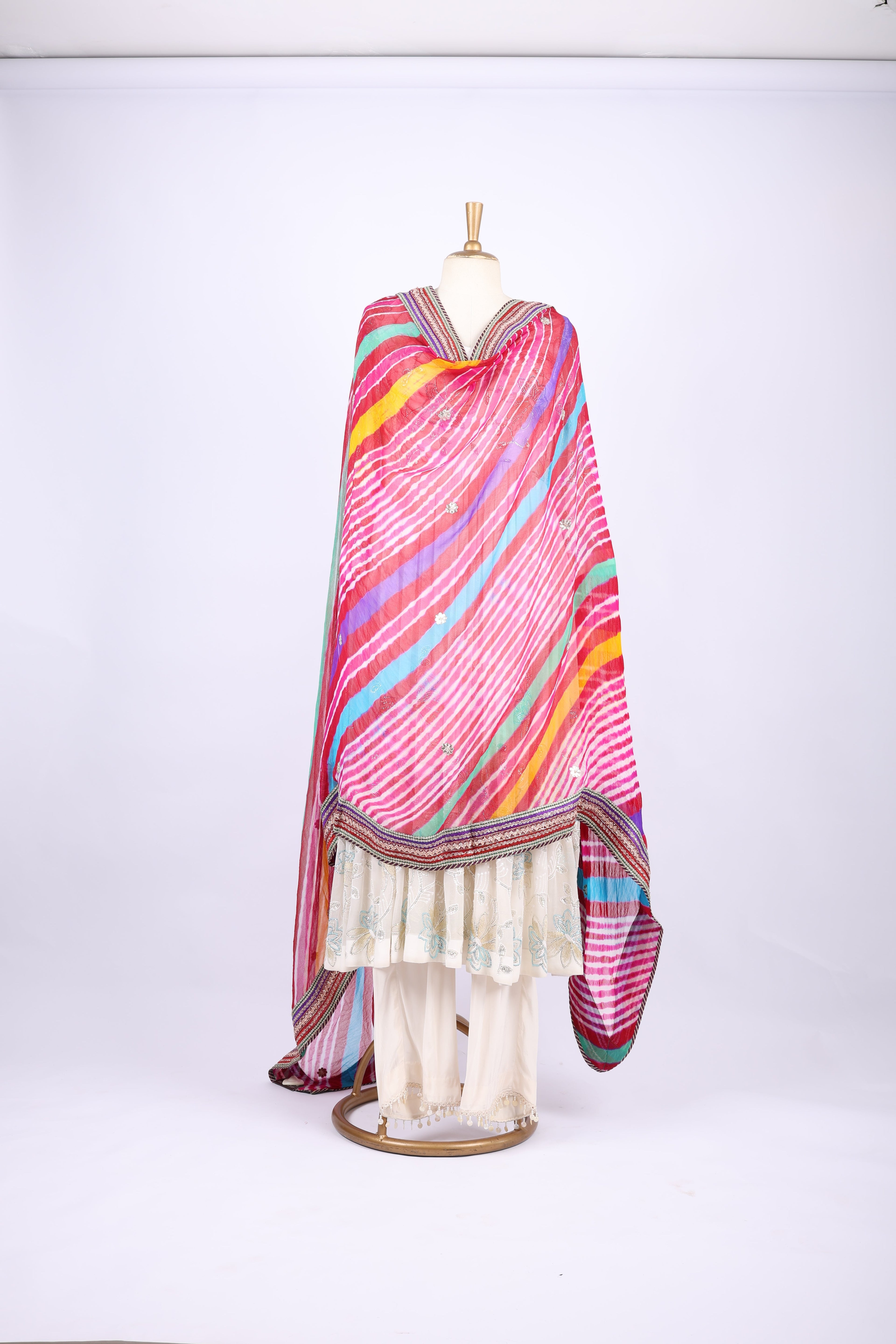 Multicolor Phulkari Dupatta
