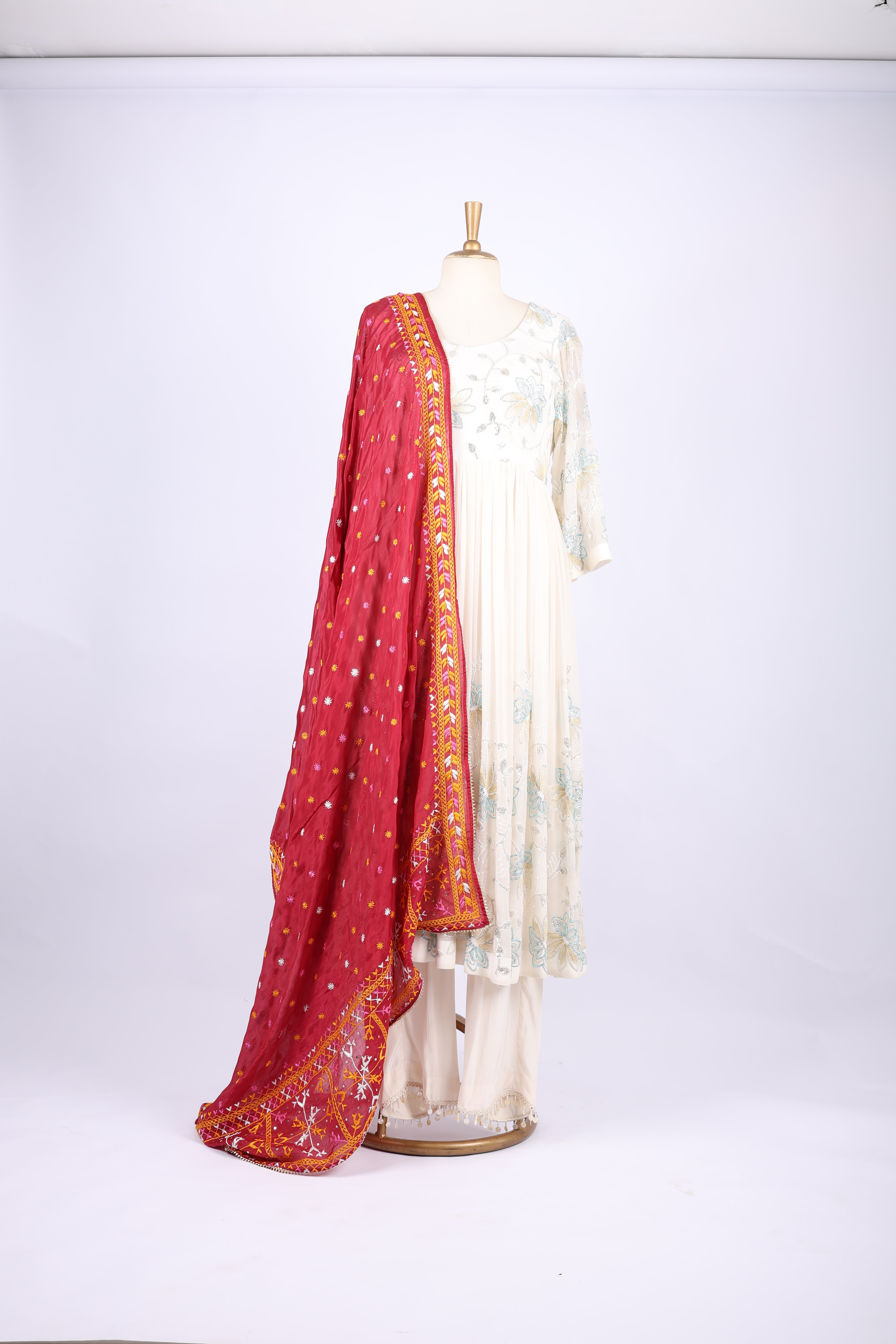 Maroon  Dupatta
