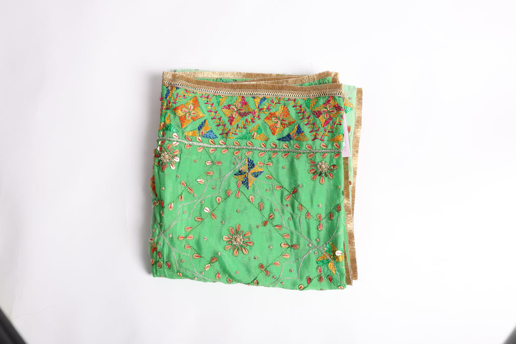 Light Green Printed Dupatta