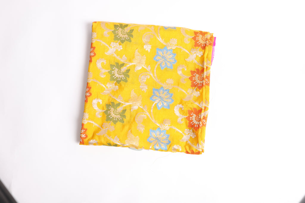 Yellow Floral Dupatta
