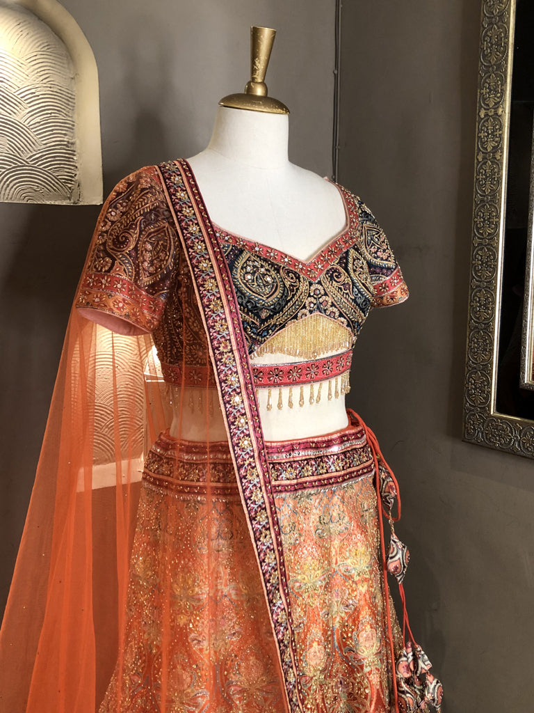 Double Shade Lehenga with Digital Print