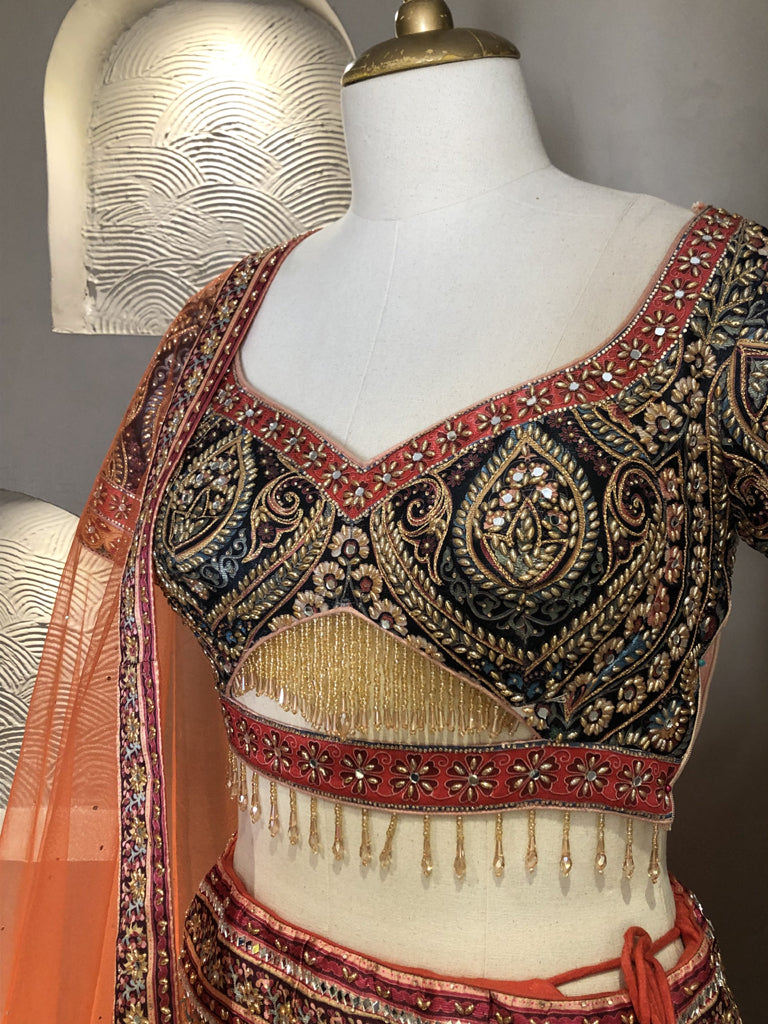 Double Shade Lehenga with Digital Print