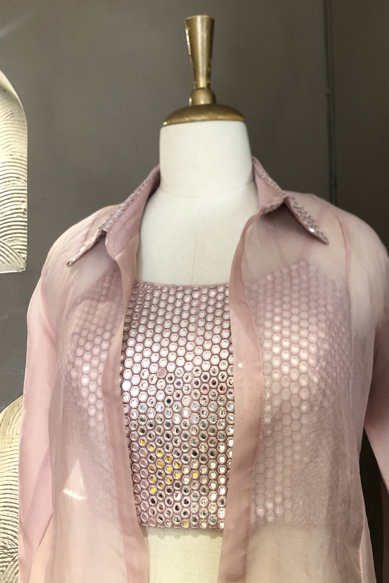 Readymade Crop Top With  Sharara