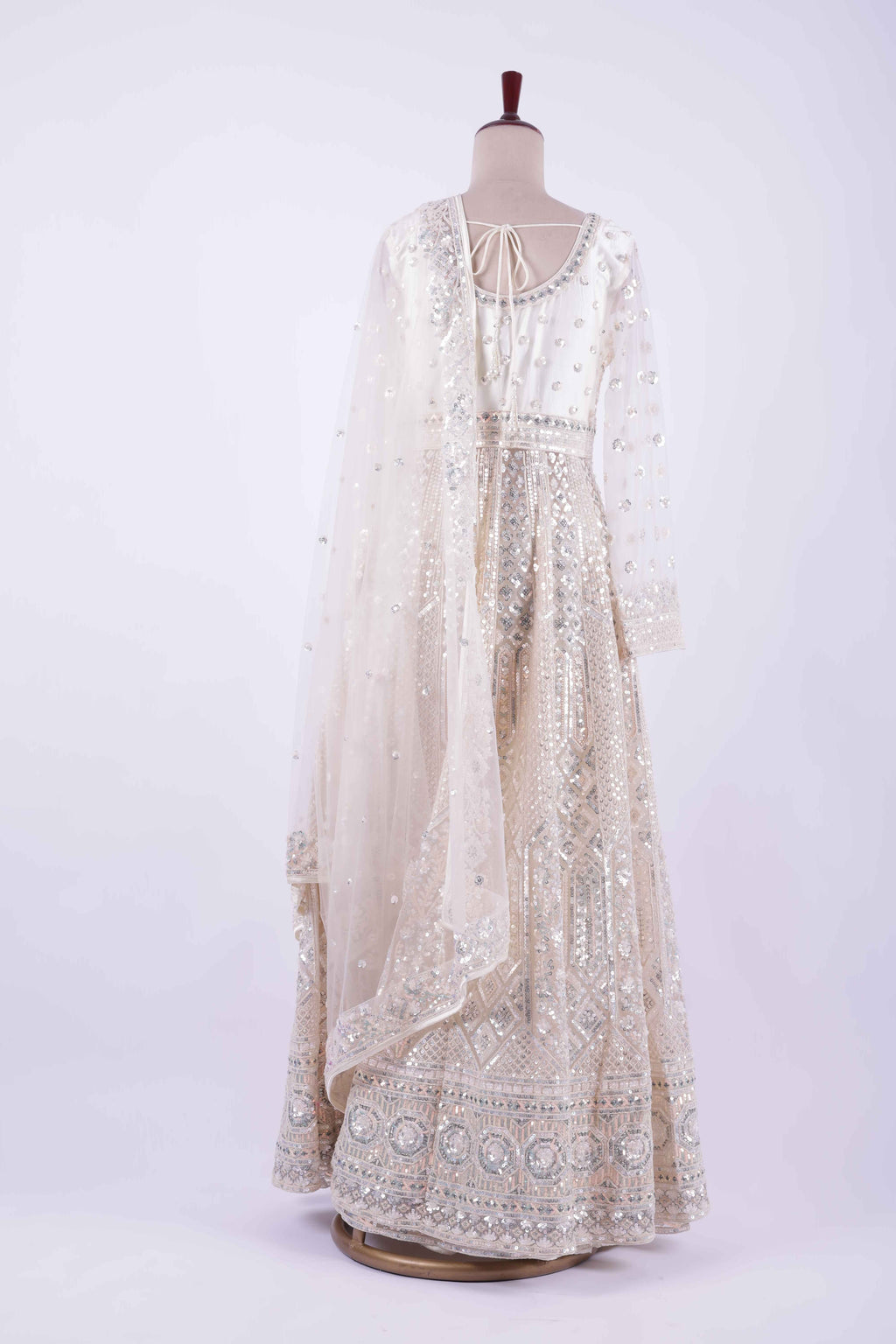 Ivory Anarkali suit