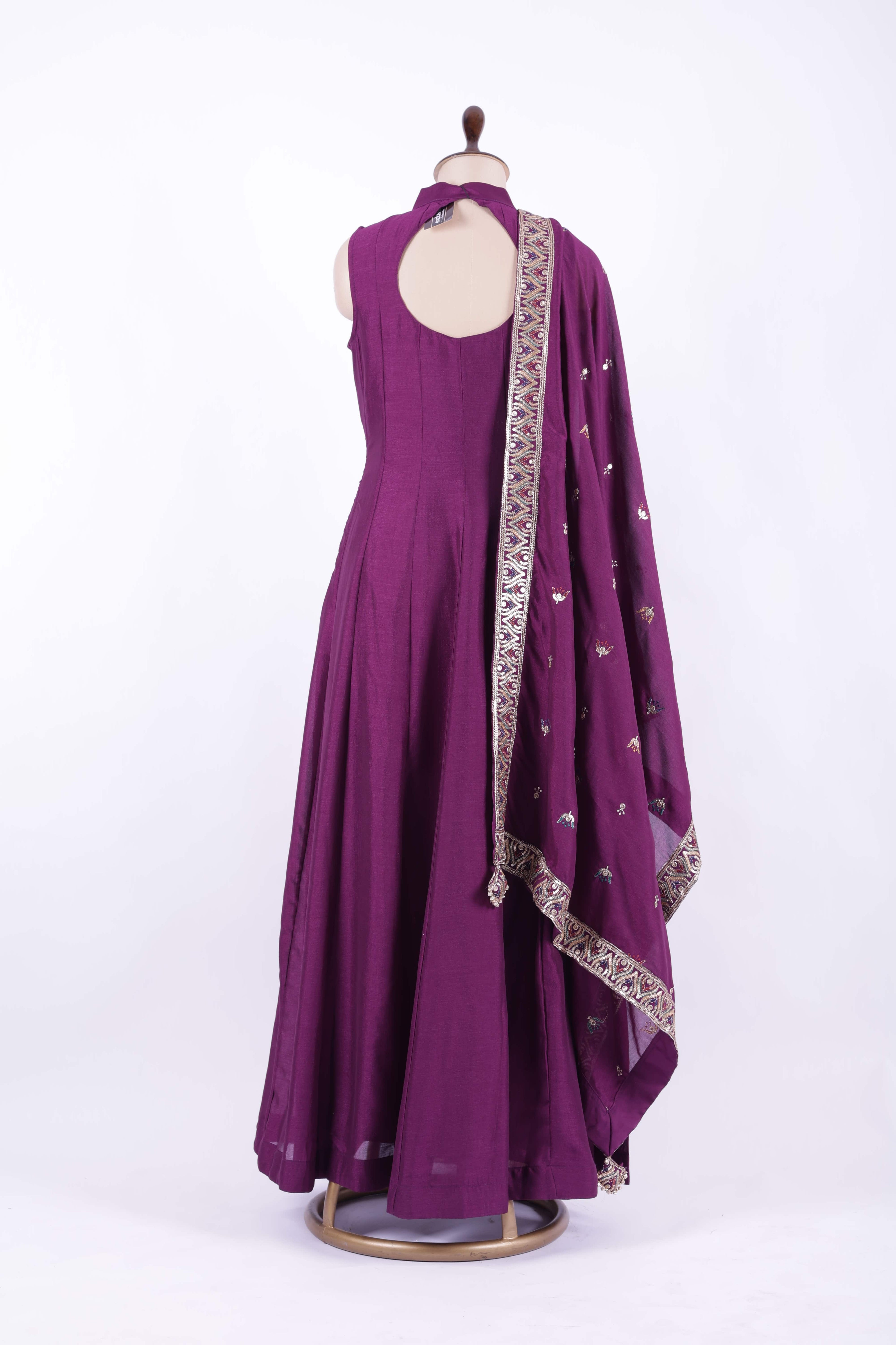 Deep Plum / Wine Purple  AnarkalI Set
