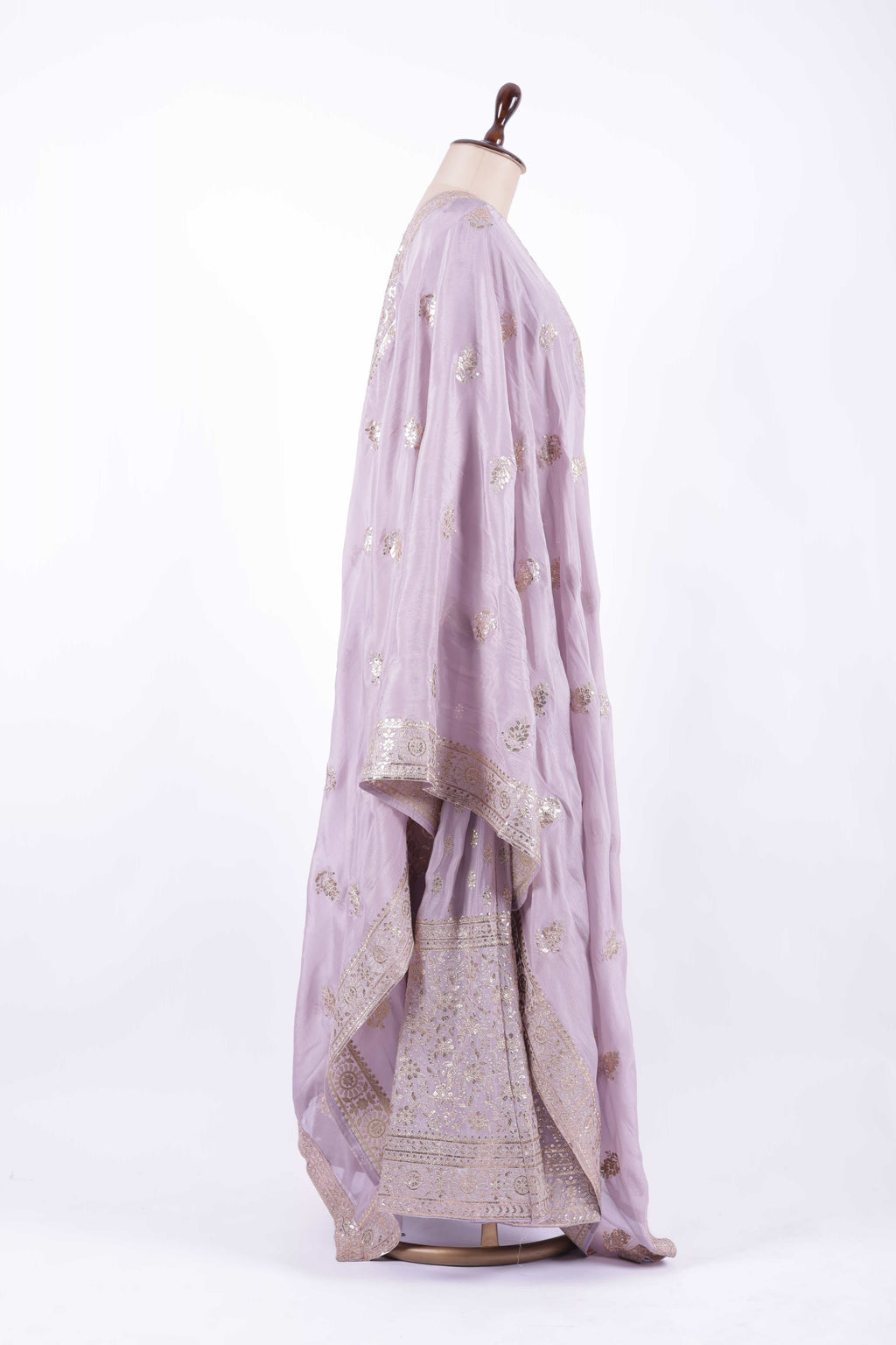 Soft Blush Embroidered Georgette Anarkali Gown