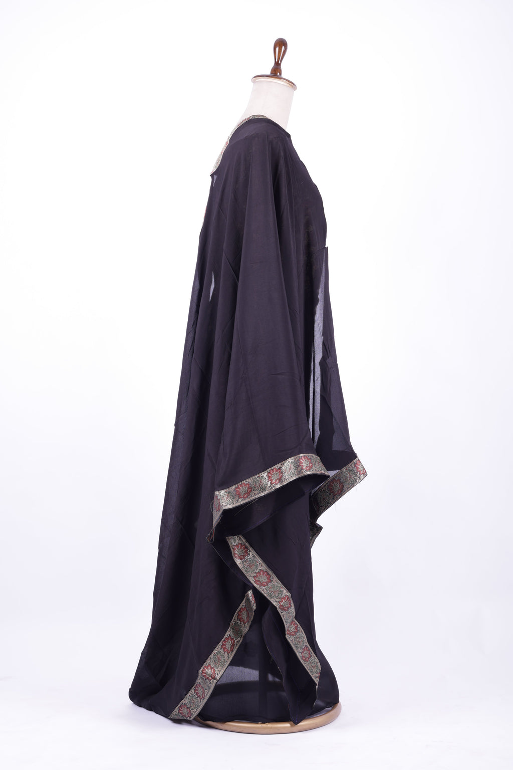 Black Banarasi silk suit set