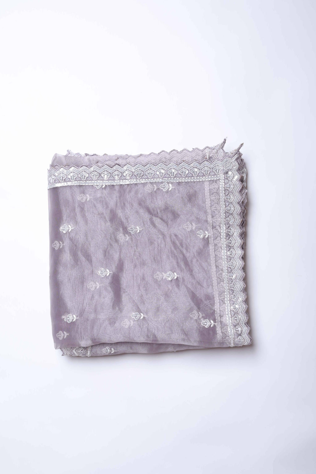 Lilac Embroidered Dupatta