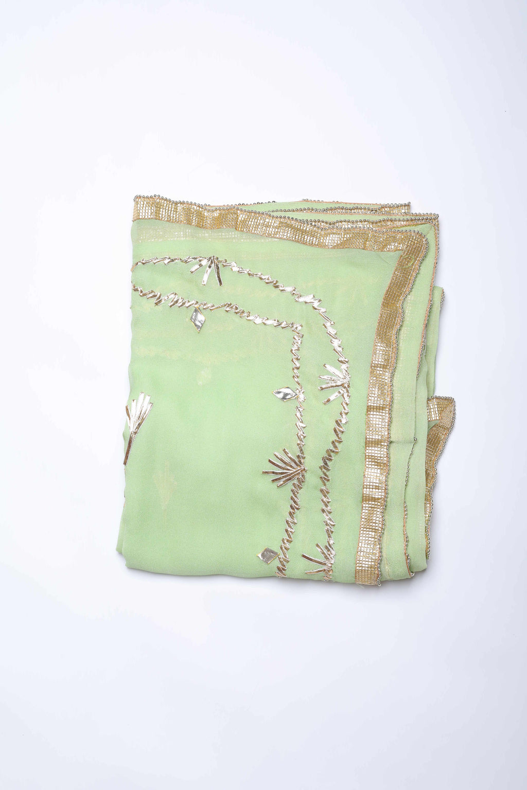 Mint Green Embroidered Dupatta