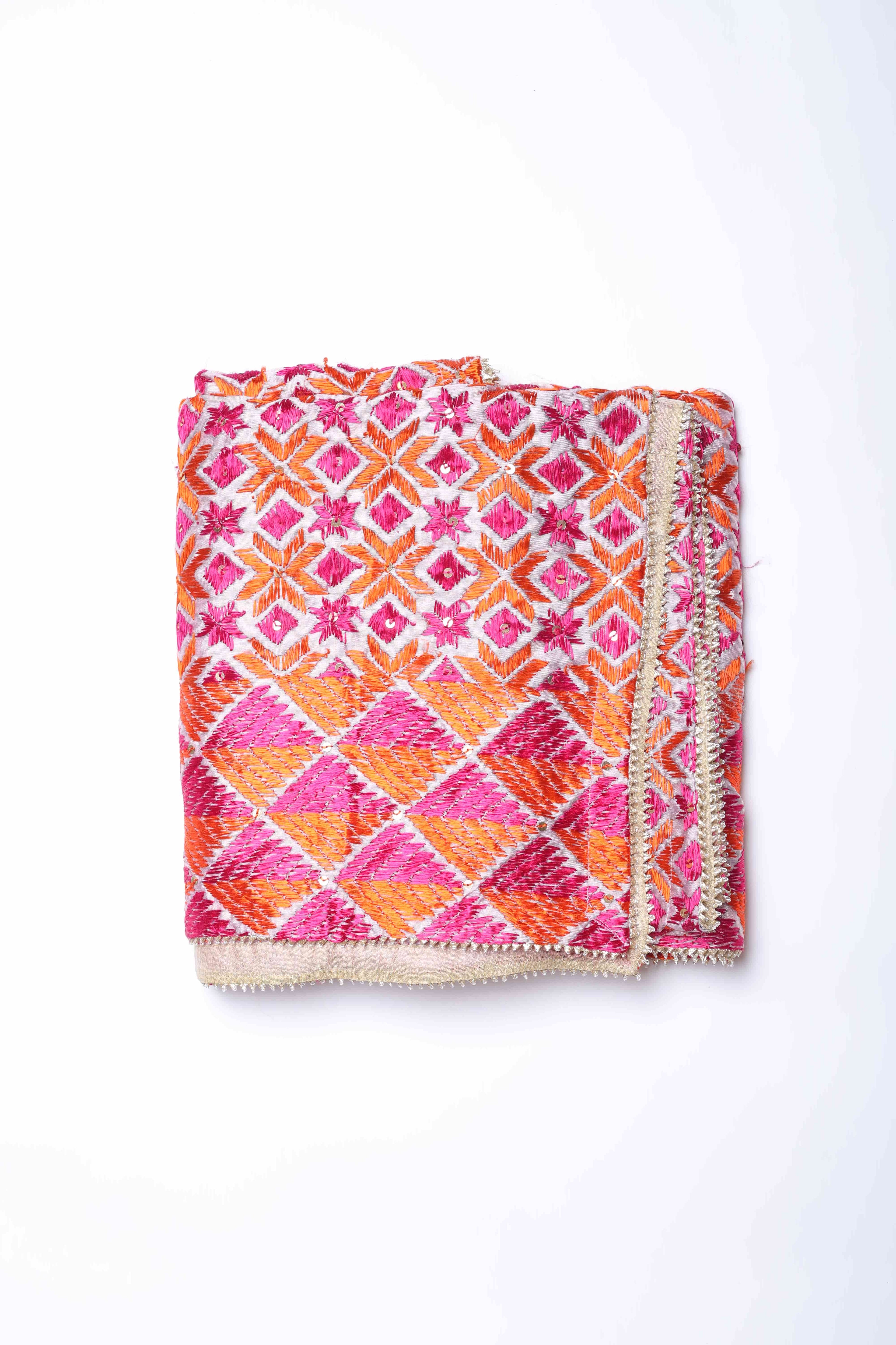 Ivory Floral Anarkali Set