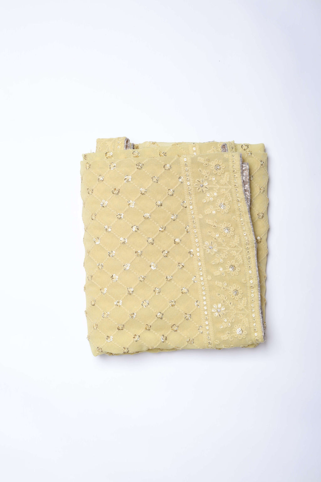 Ivory Floral Anarkali Set