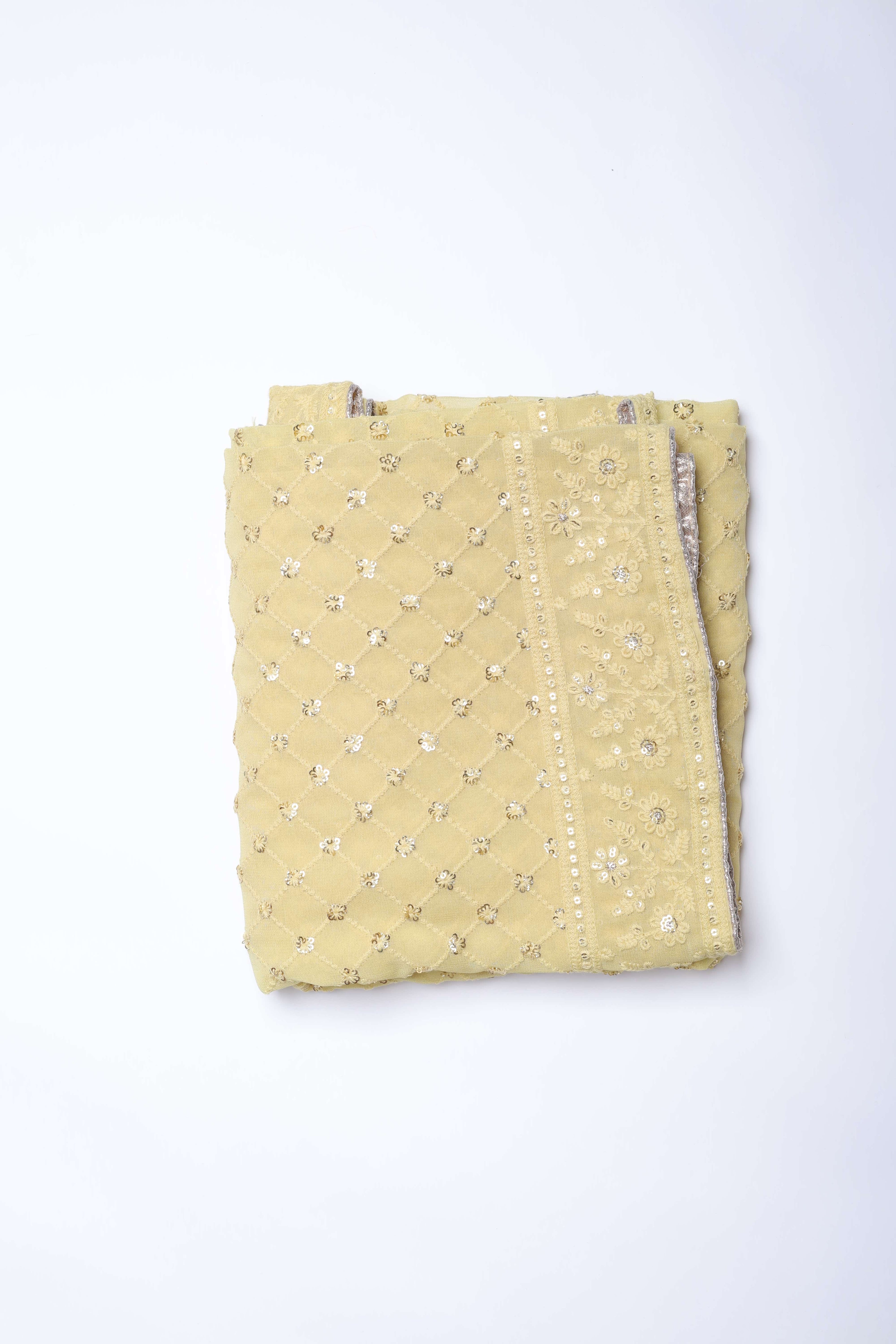 Ivory Floral Anarkali Set