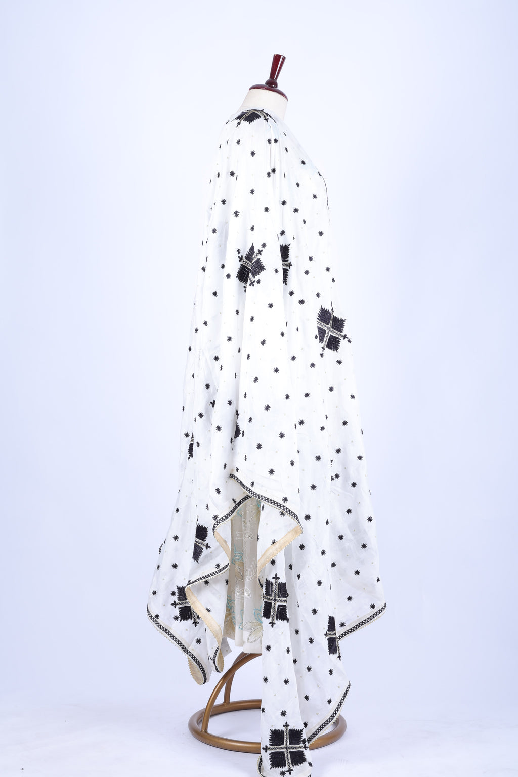 Black Embroidered Dupatta