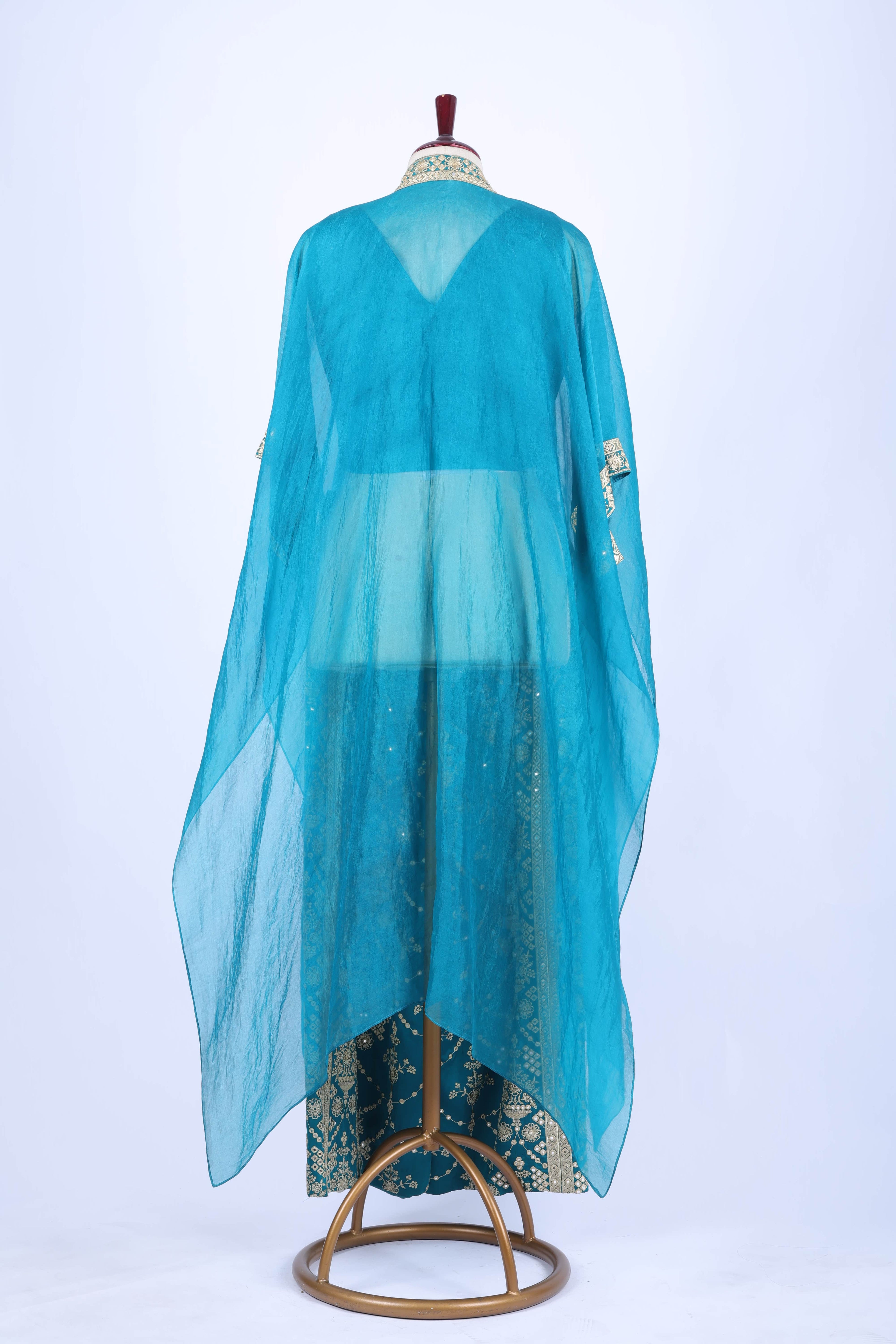 Teal Blue Jacket Set