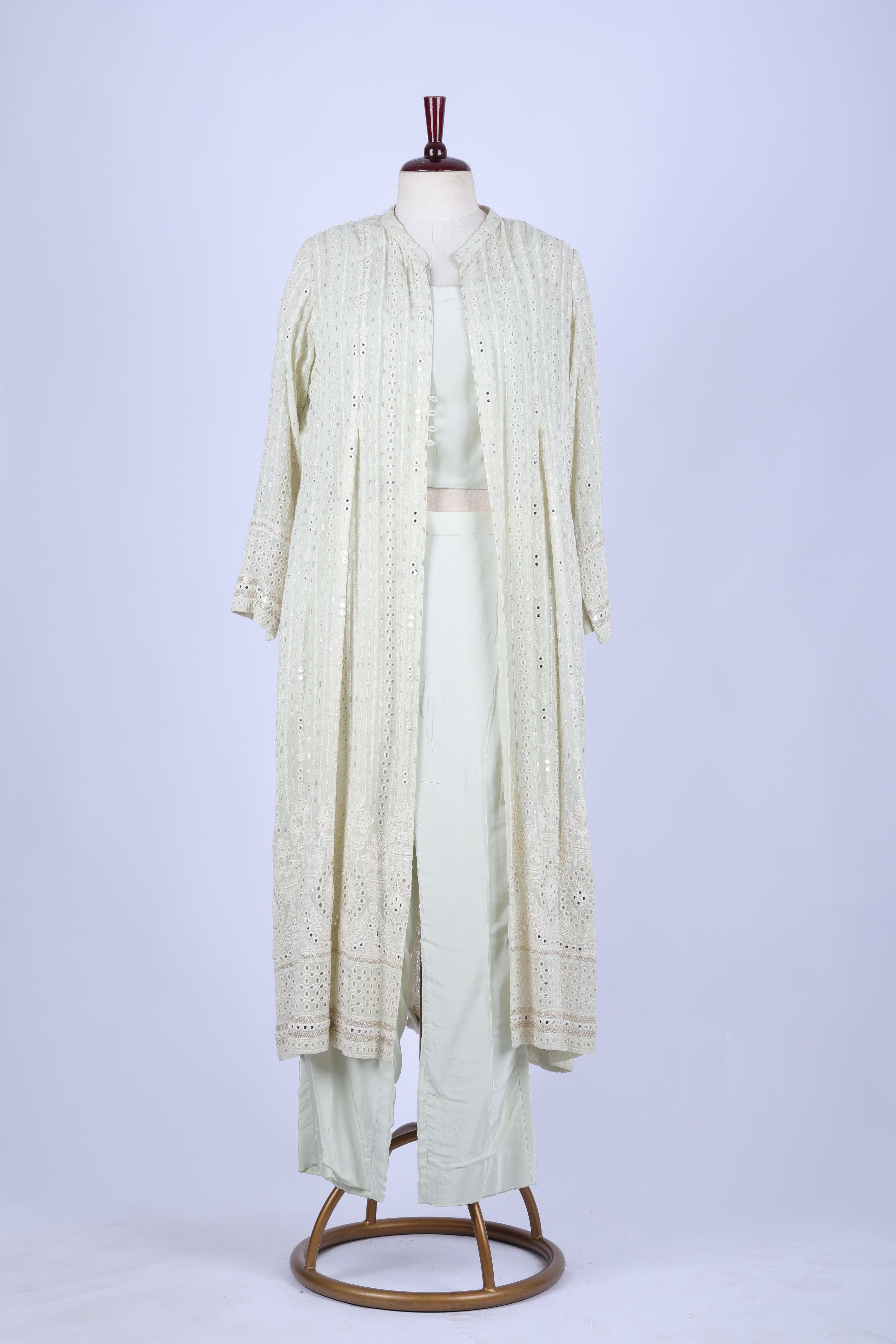 Ivory Embroidered Jacket&nbsp;Set