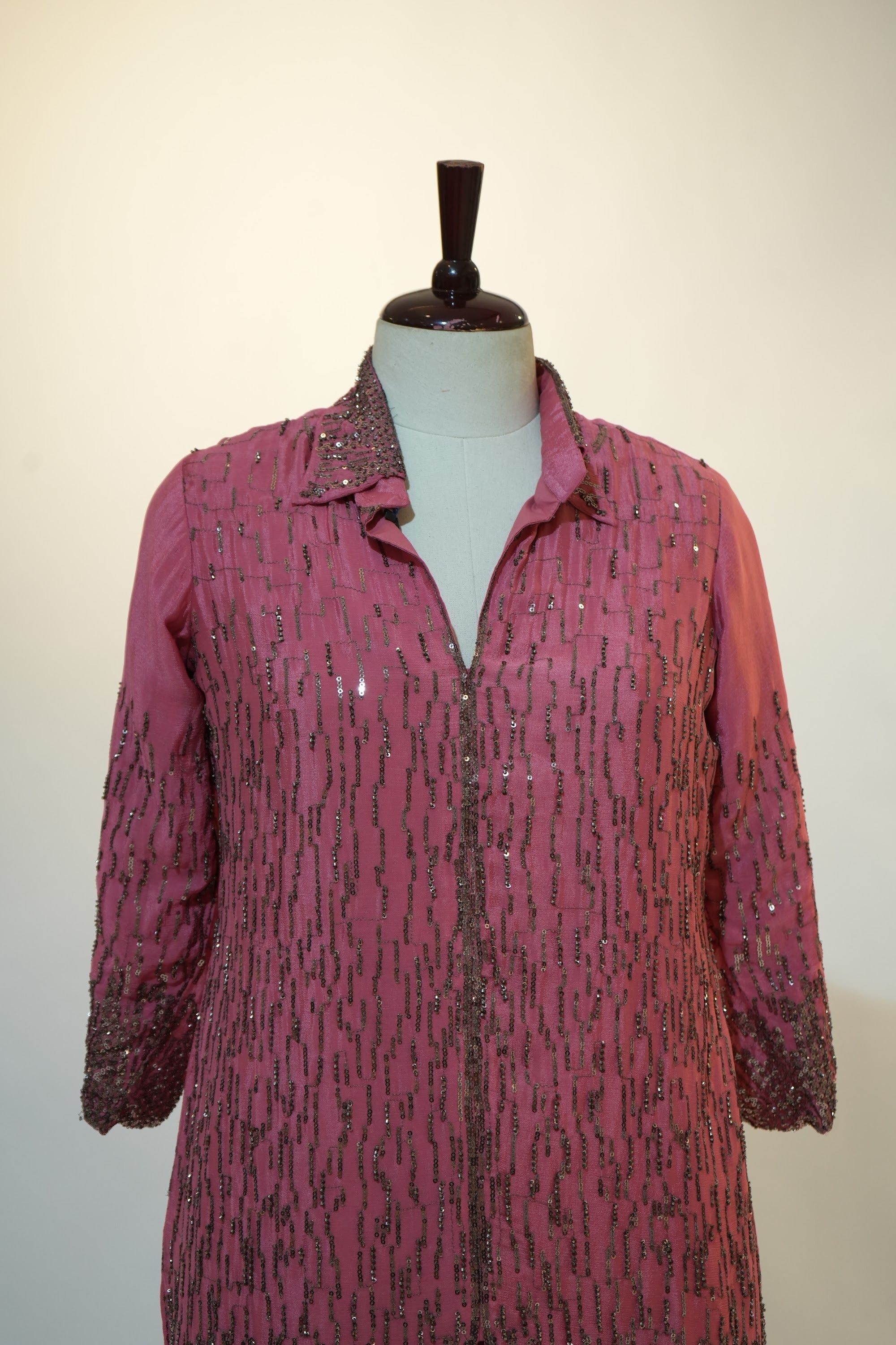 Dusty Rose Sequin Embellished Co-ord Set